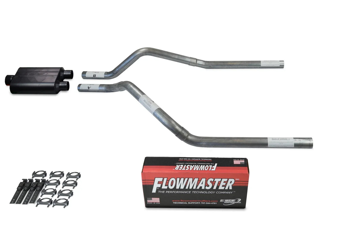 2.5" Dual Exhaust Kit - Flowmaster Super 44 for Chevy Blazer 1995–1999