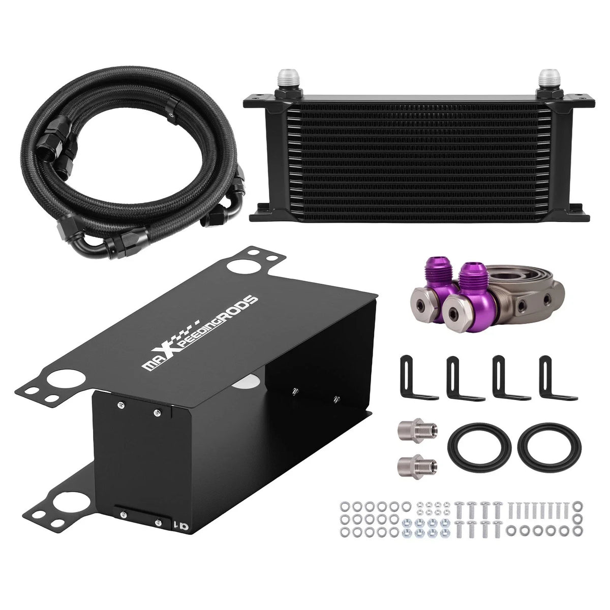 10AN Oil Cooler Kit 16 Row for Universal Applications