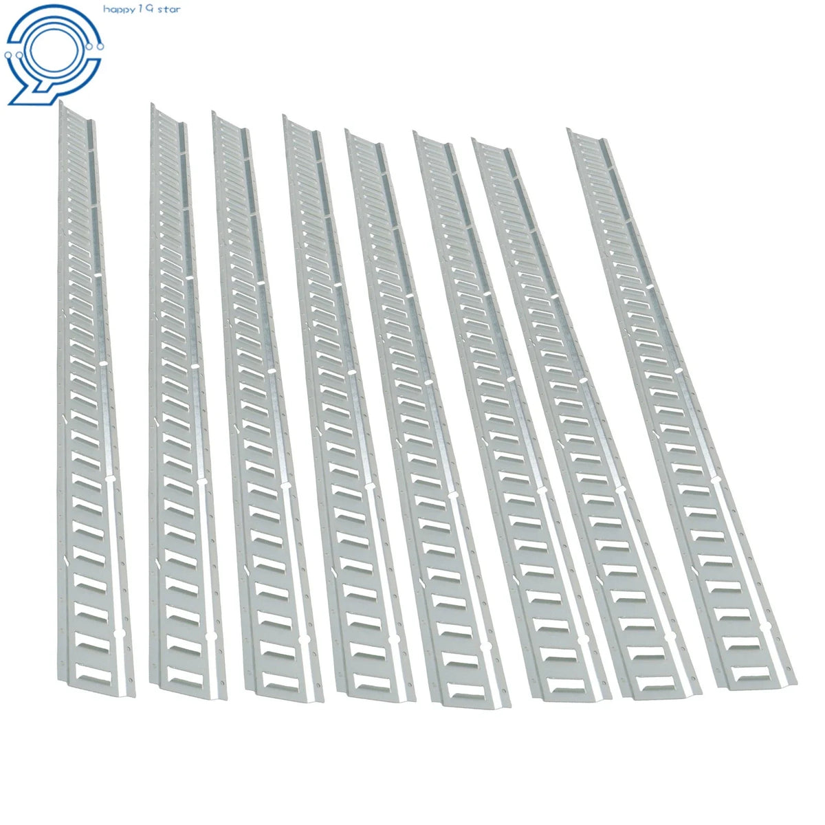 Galvanized Steel E Track Tie Down Rails - 8 Pack for Trucks