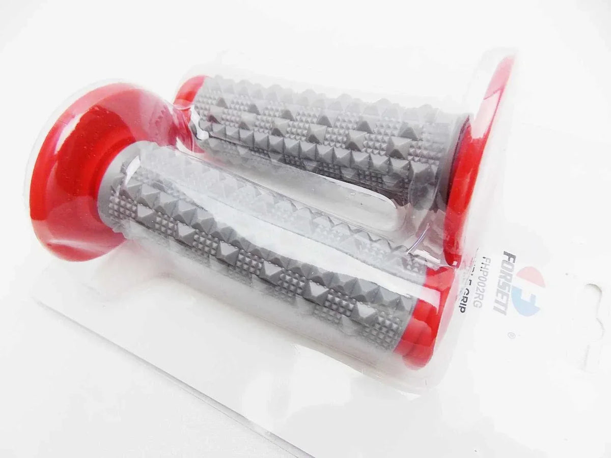 Handlebar Grip Set in Red and Grey for Suzuki RM125
