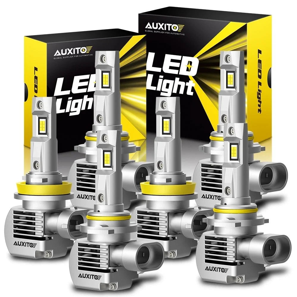 LED Headlight Bulbs 9005 & 9006 by AUXITO for Toyota Hilux N70
