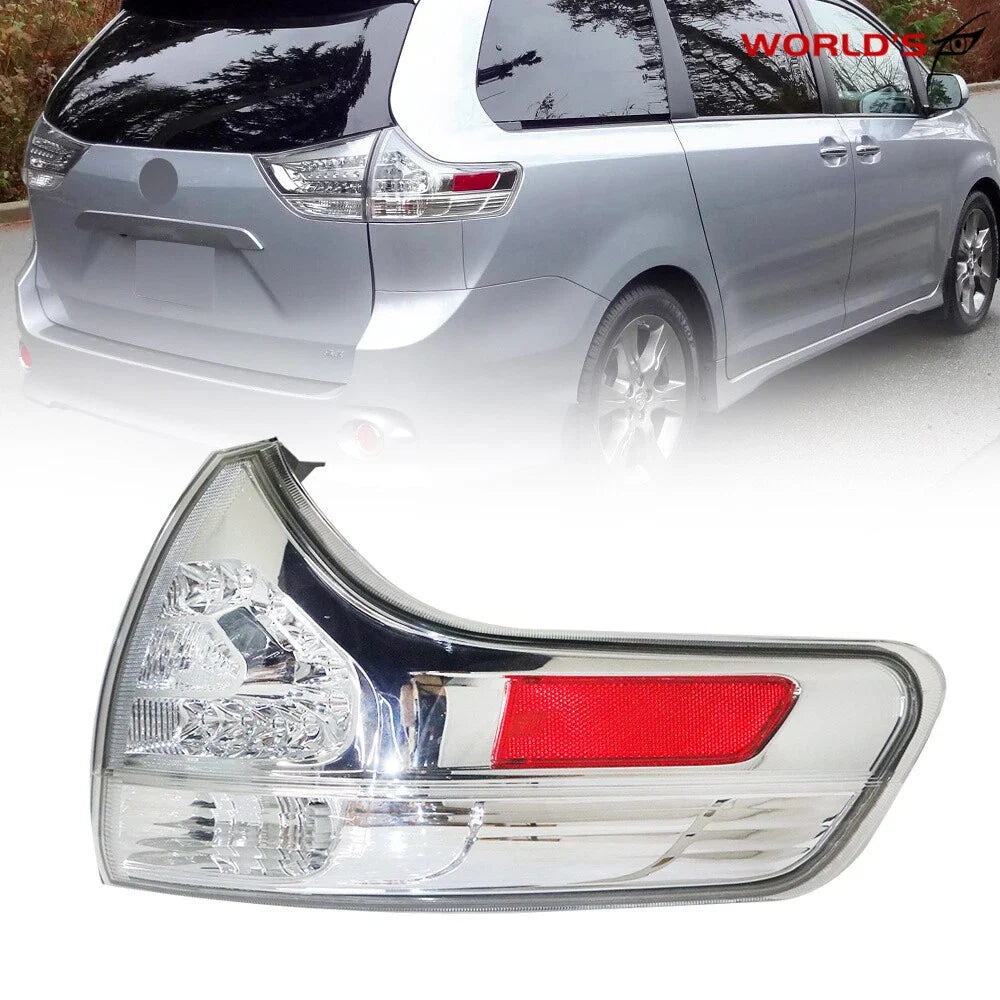 Outer Tail Light Assembly for Toyota Sienna (2011–2015) Right Side