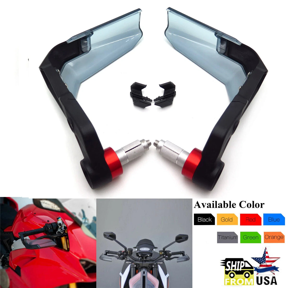 Handguard Protector for Brake and Clutch Levers on Universal Motorcycles