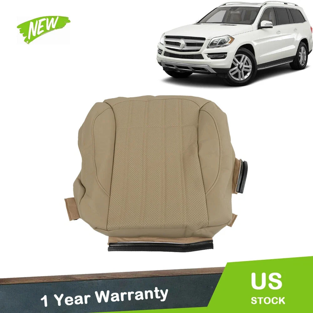 Leather Seat Cover for Mercedes Benz GL350 GL450 (2013–2016) - Tan