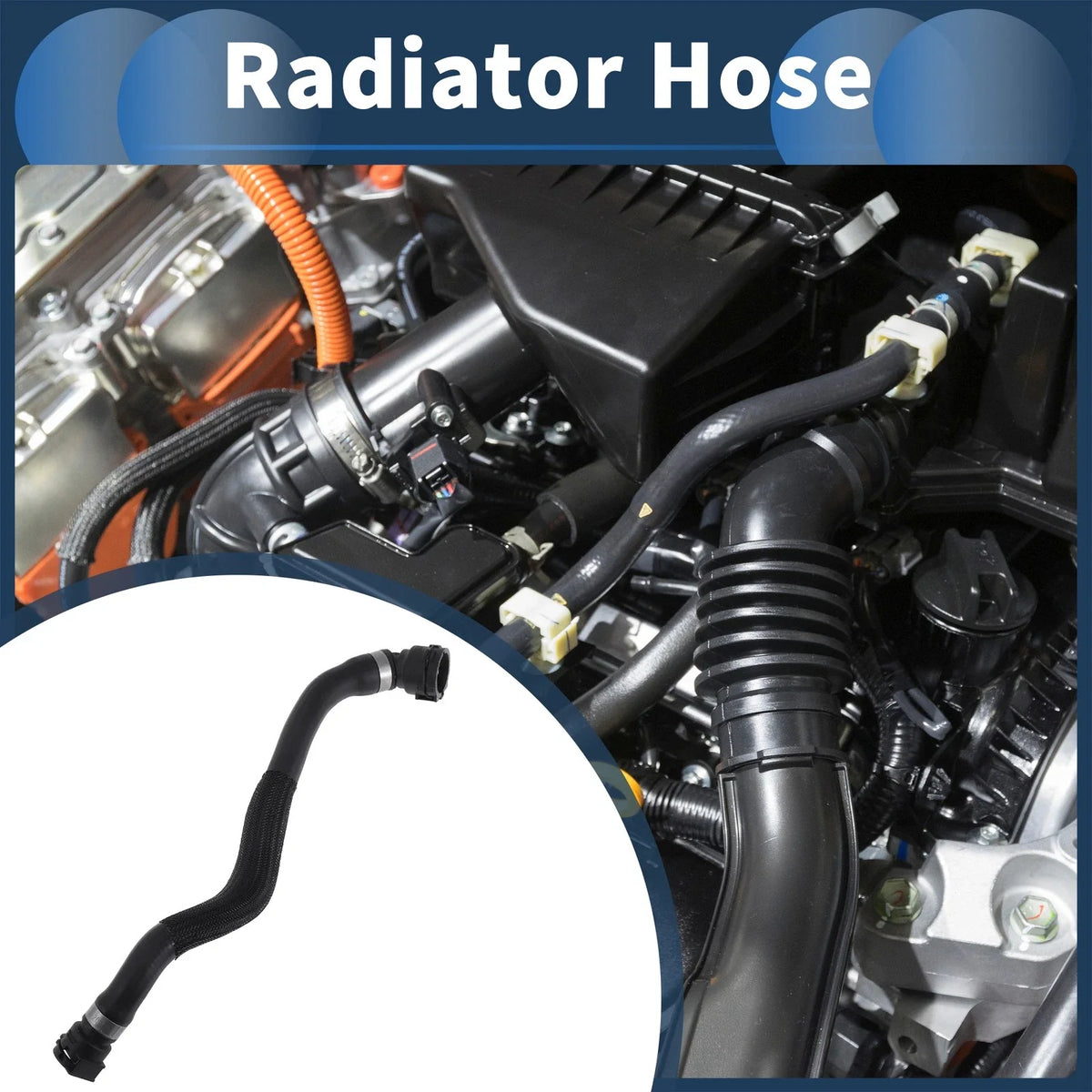 Radiator Hose for BMW X1 (2012–2015) & Z4 (2012–2016) No. 17127612446 Rubber