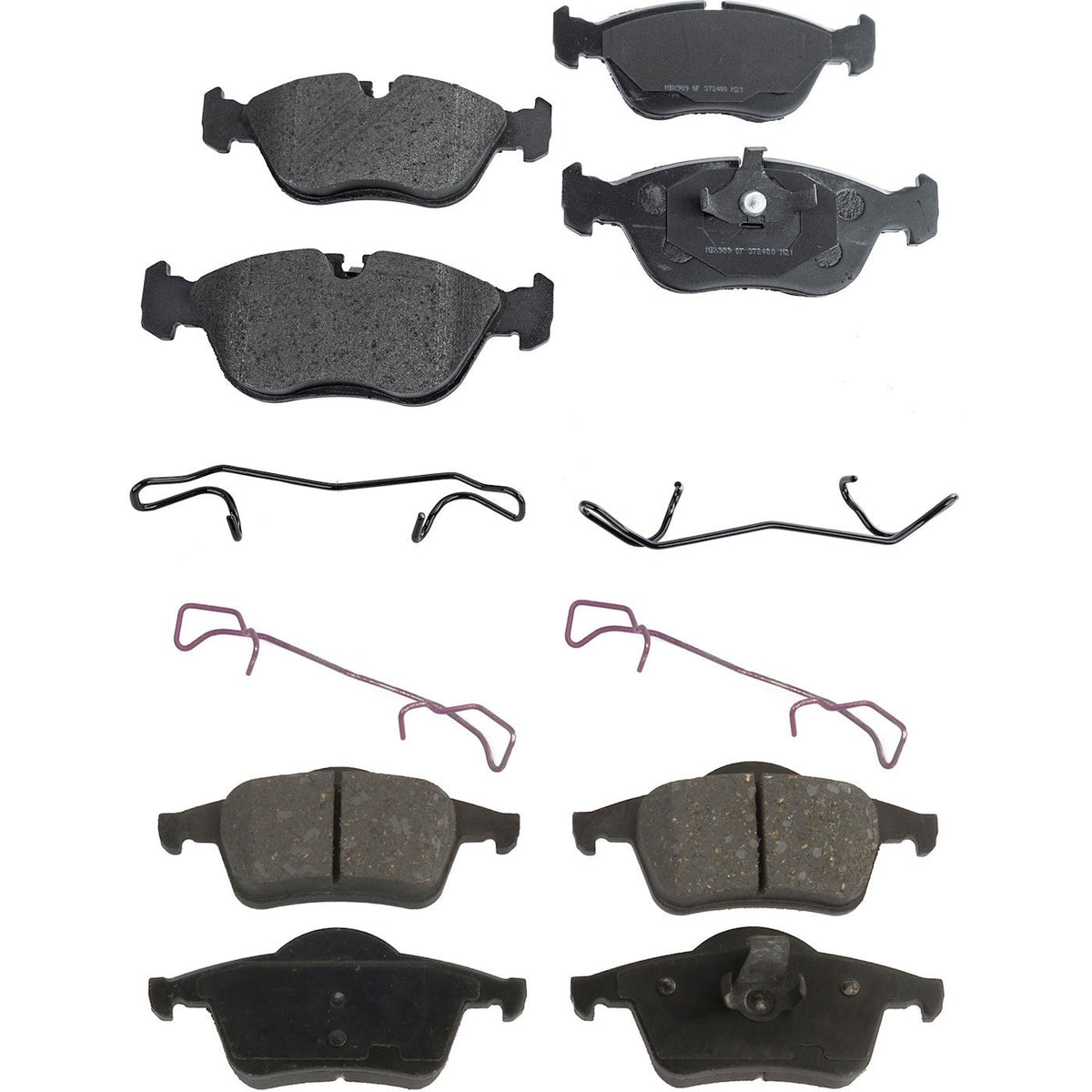 4-Piece Semi-Metallic Brake Pads for Volvo S70 (1999 to 2000)