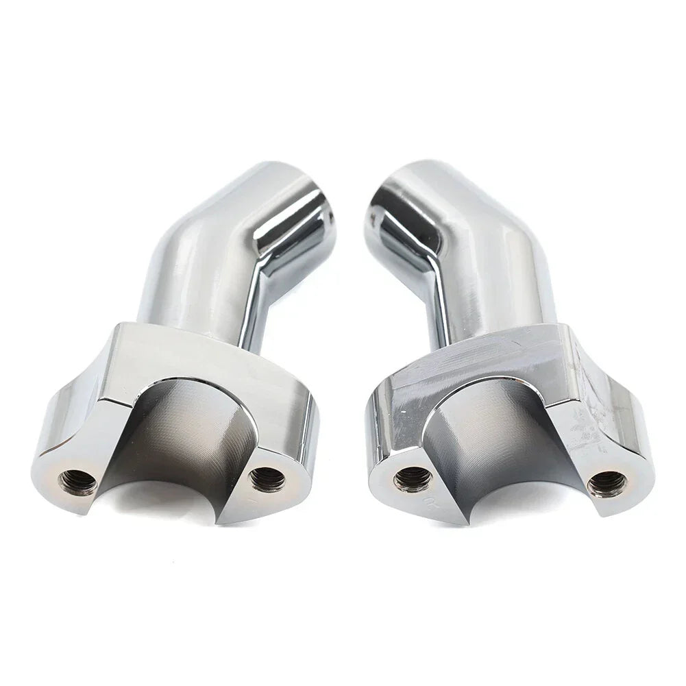 3.5" Pullback Chrome Handlebar Risers for Harley Softail Dyna Road King