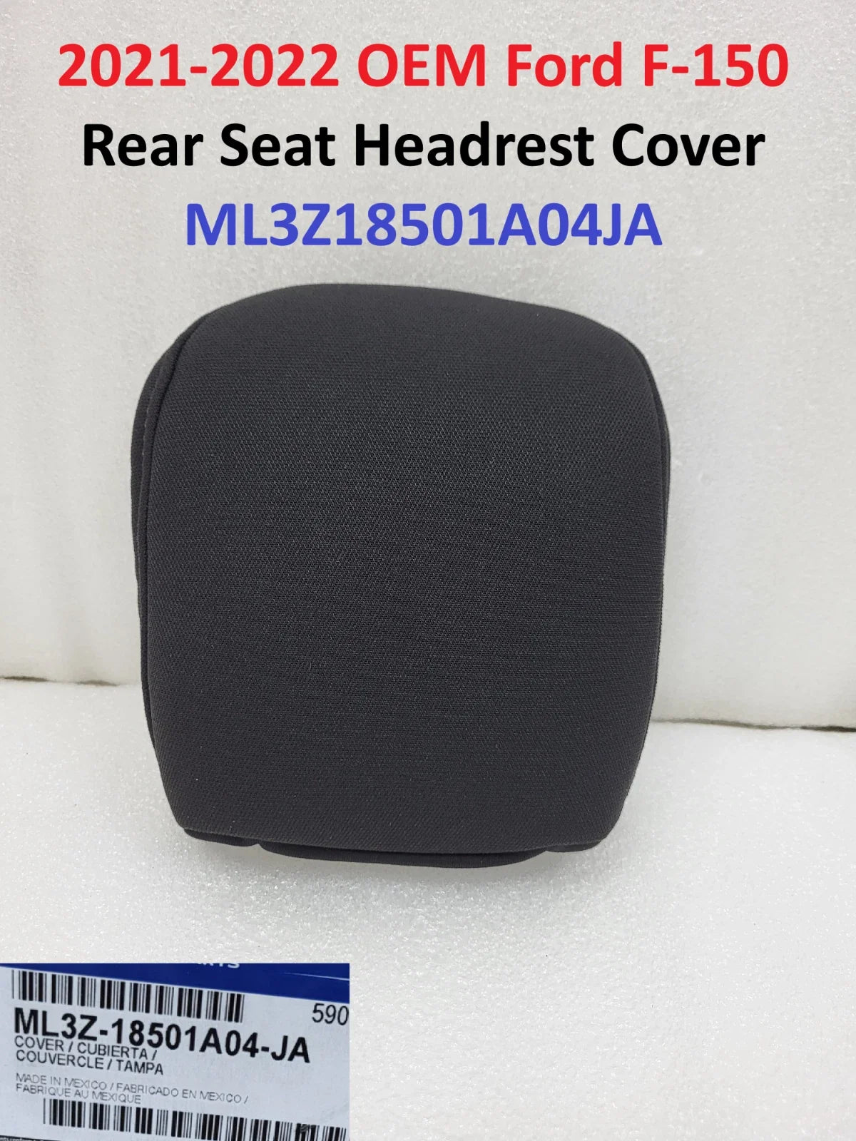 2021-2022 Ford F-150 OEM Rear Seat Headrest Cover ML3Z18501A04JA
