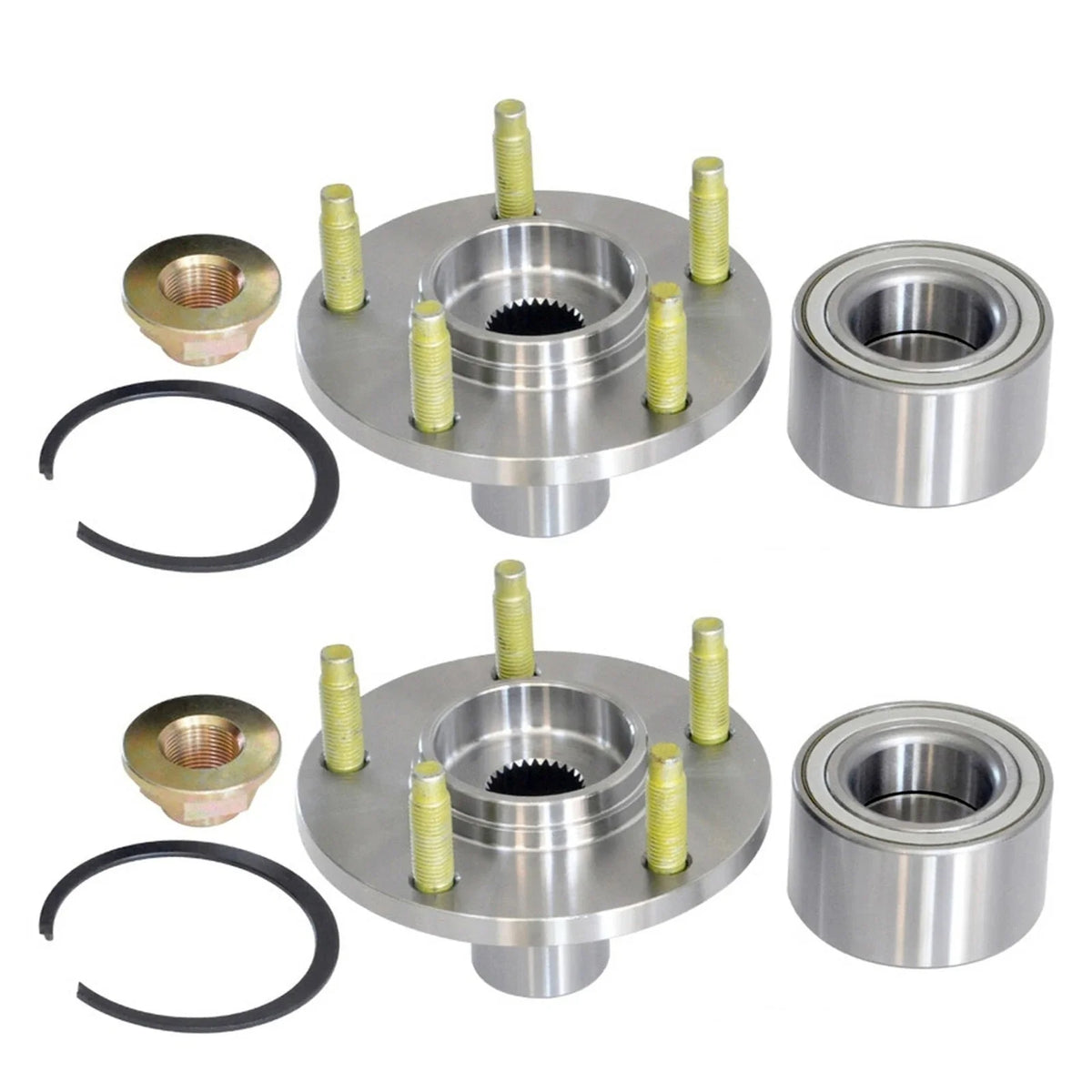 2X Front Wheel Hub and Bearings for Ford Escape Mazda Tribute (2001–2012) 518515