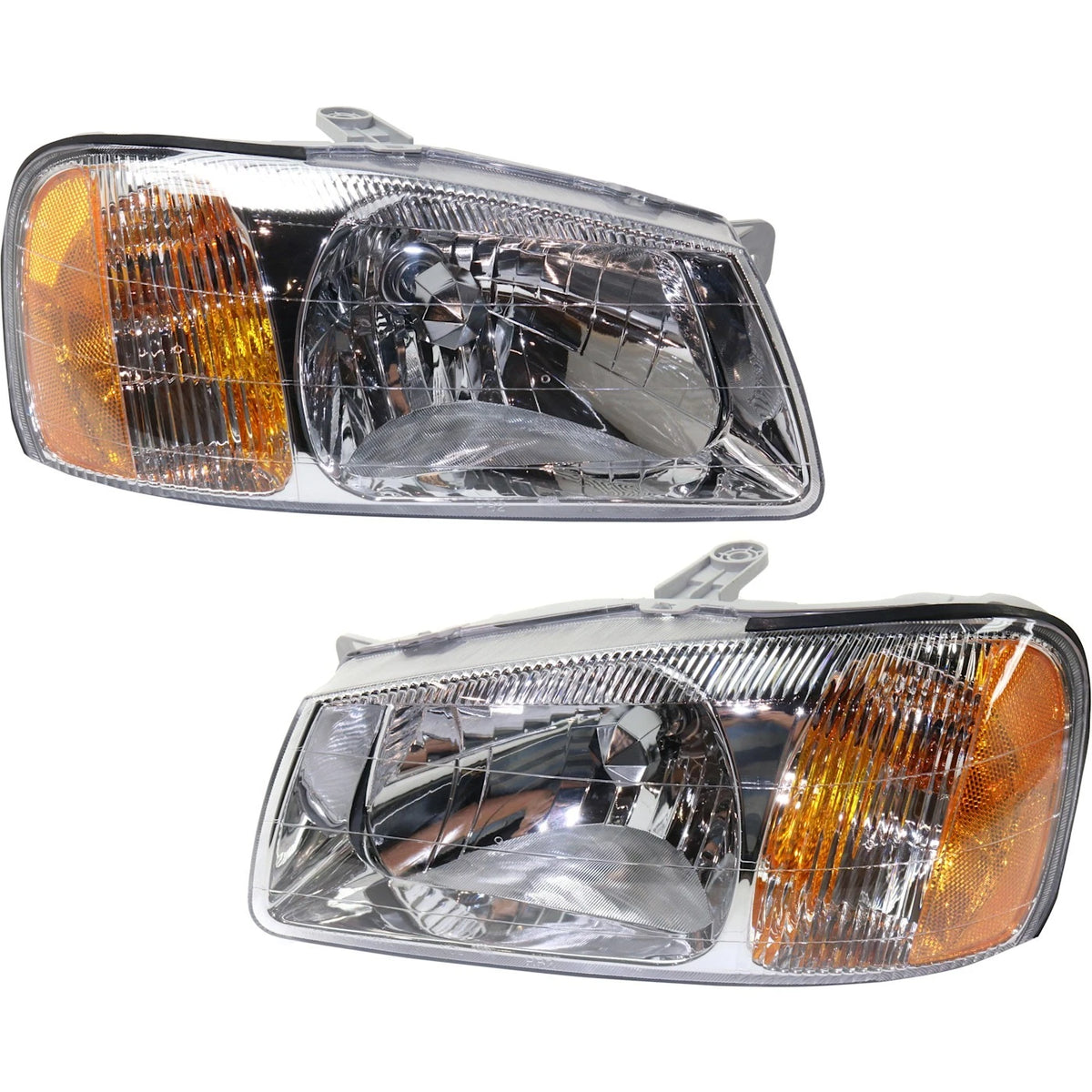 Headlights for Hyundai Accent (2000–2002) Halogen w/ Bulbs