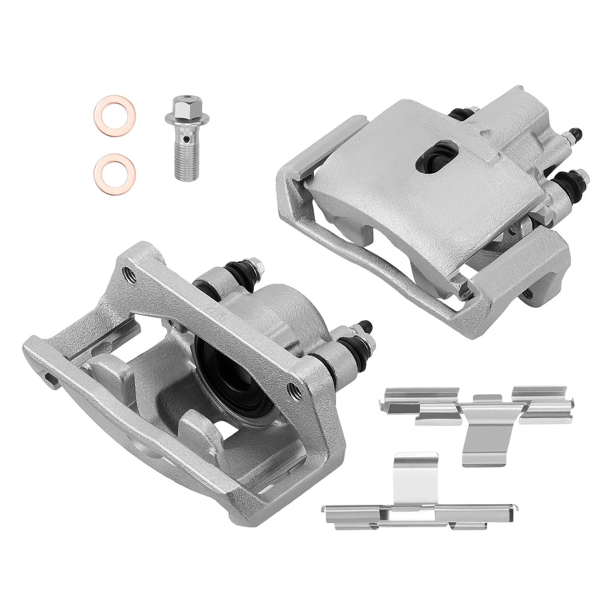 2X Rear Brake Calipers w/ Bracket Assembly Kit for Dodge Ram 1500 (2002–2008)