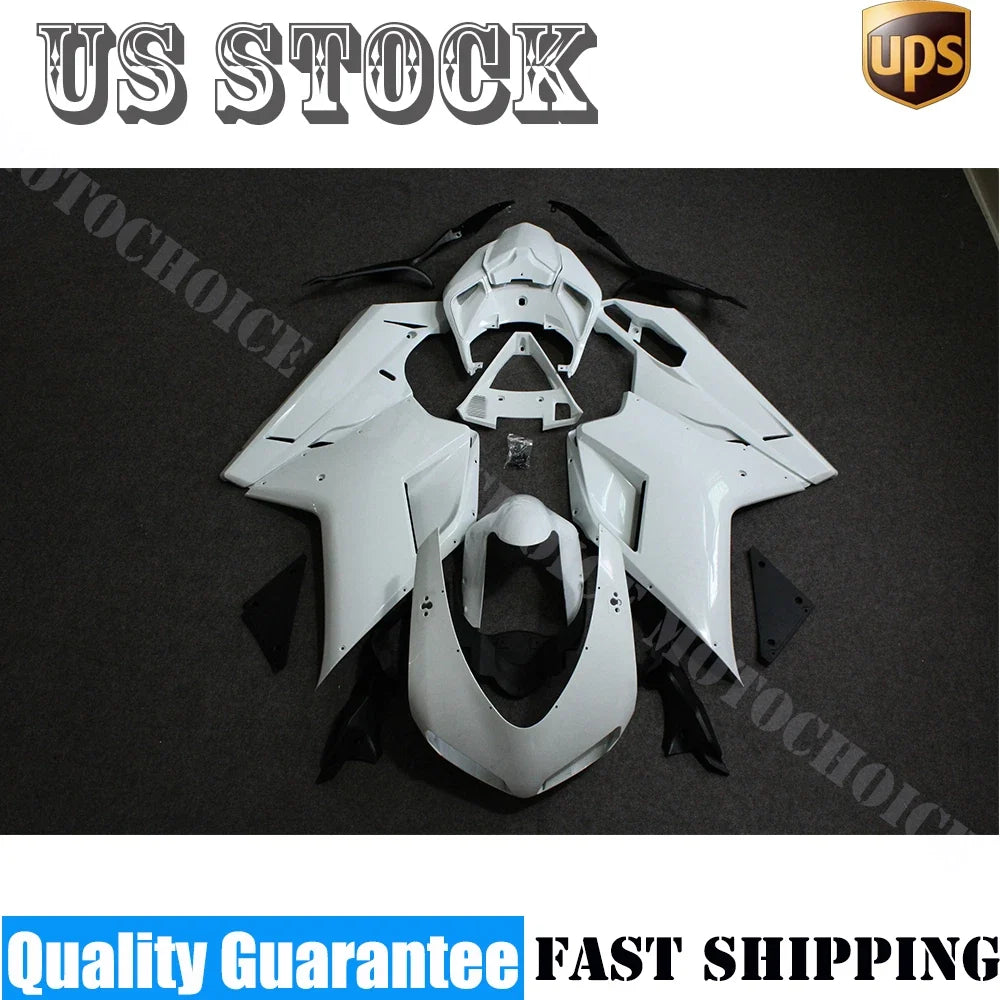 Unpainted ABS Fairing Kit for Ducati 848/1098/1198 (2007–2012)