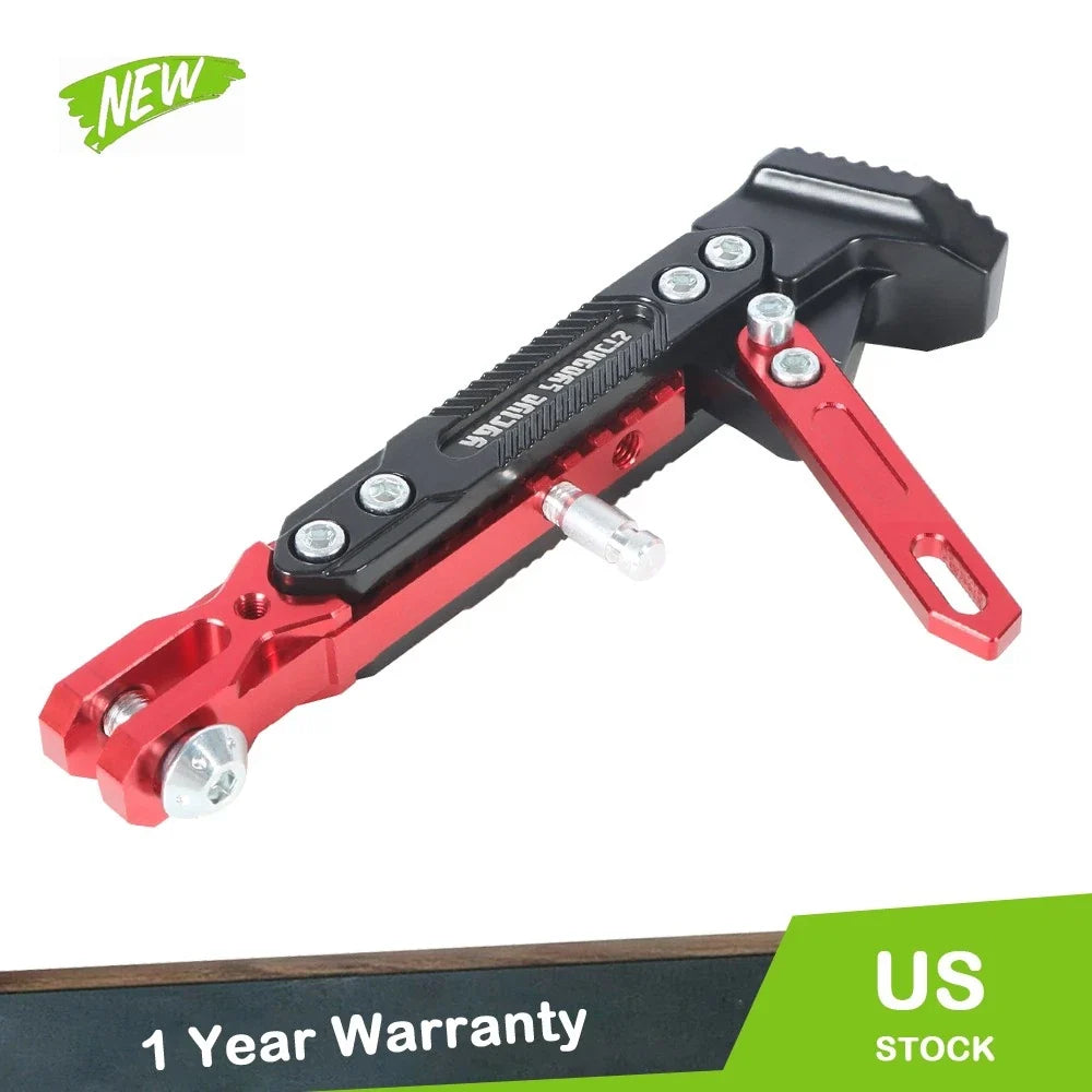 CNC Aluminum Kickstand Foot for Motorcycles - Adjustable Design