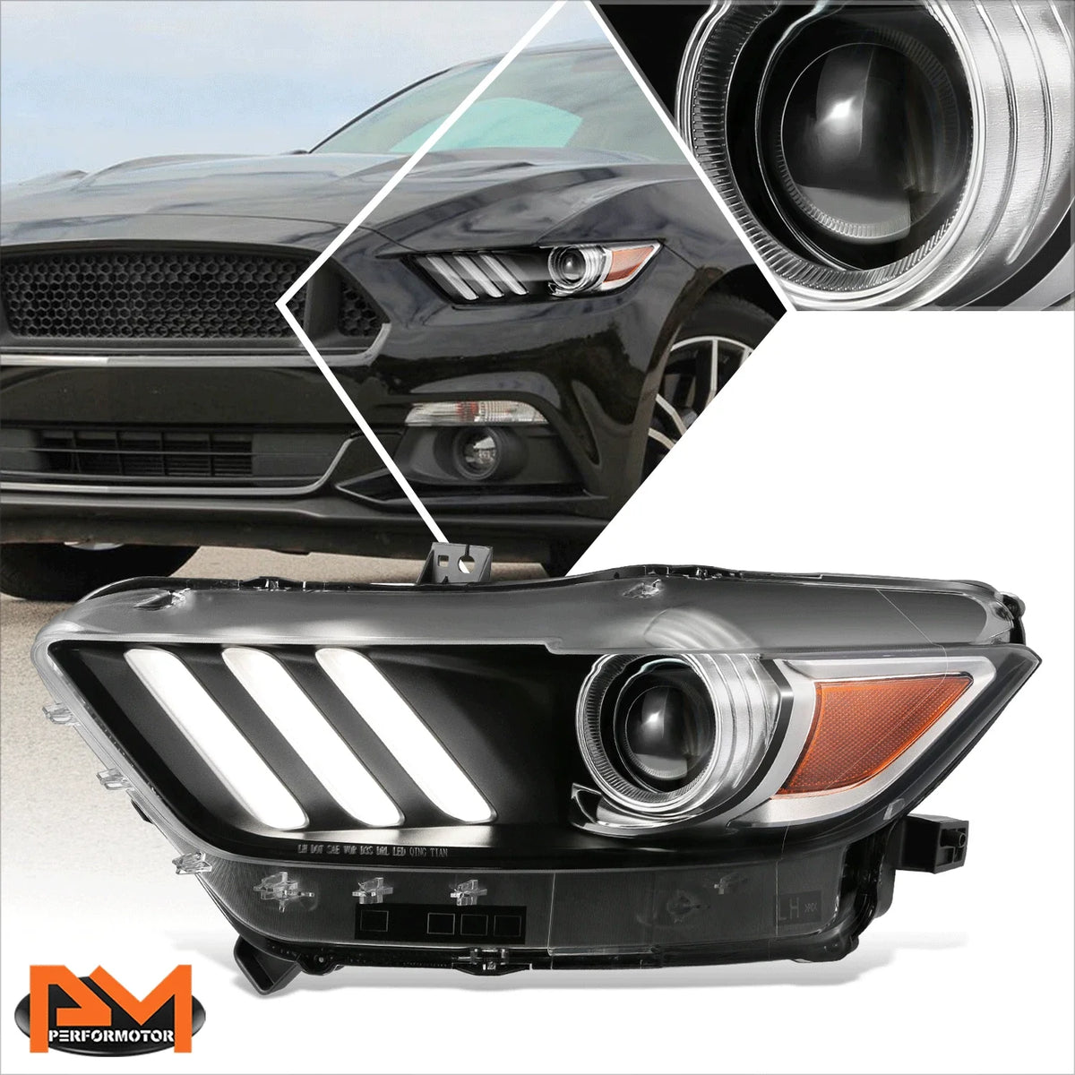 Projector Headlight Lamp HID for Ford Mustang (2015-2017)