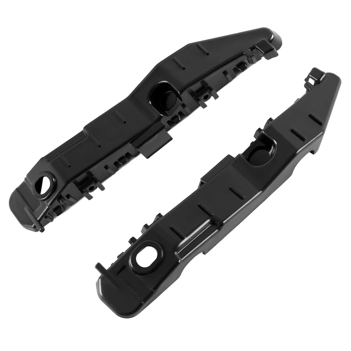 Set of 2 Black Plastic Bumper Brackets for 2015-2017 Hyundai Sonata