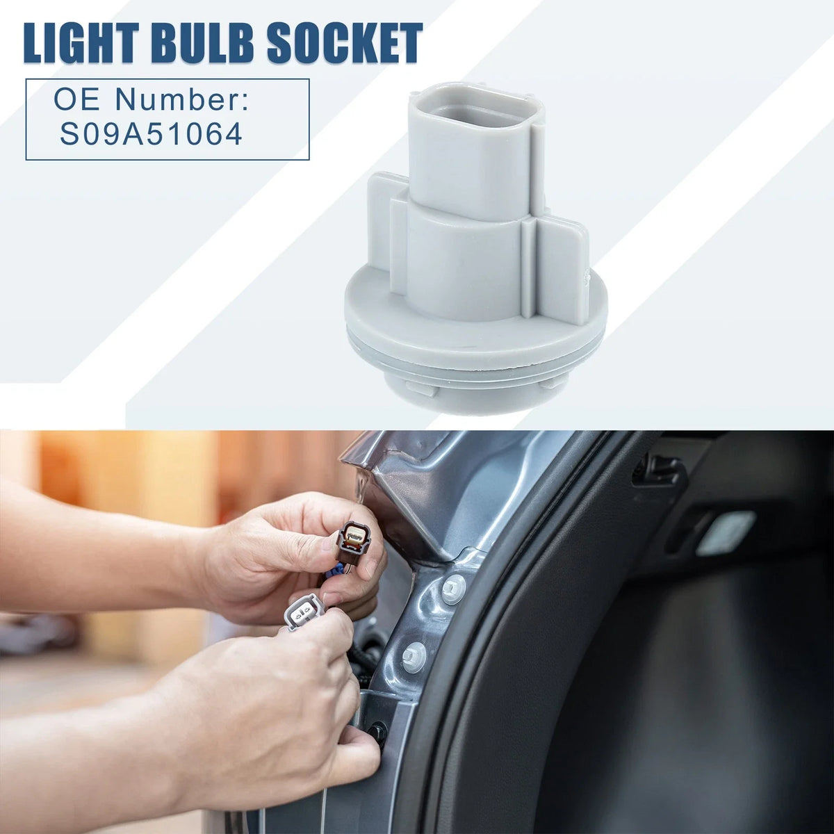 Turn Signal Tail Light Bulb Socket No.S09A51064 for Mazda 3 (2004–2009)
