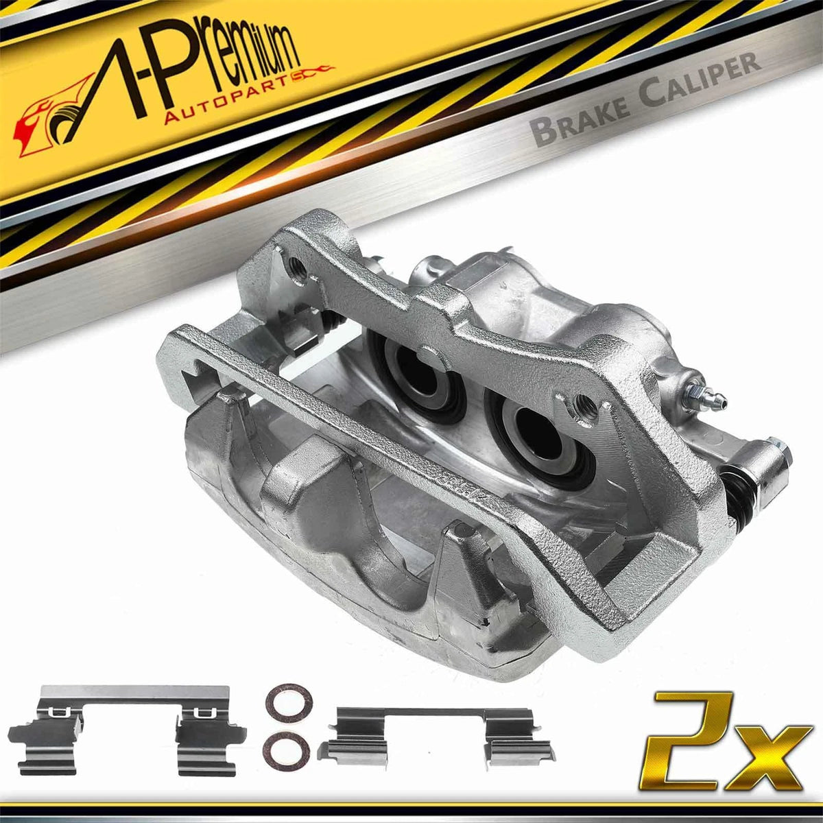Front Left Disc Brake Caliper with Bracket for Ford Mustang (2015–2018)