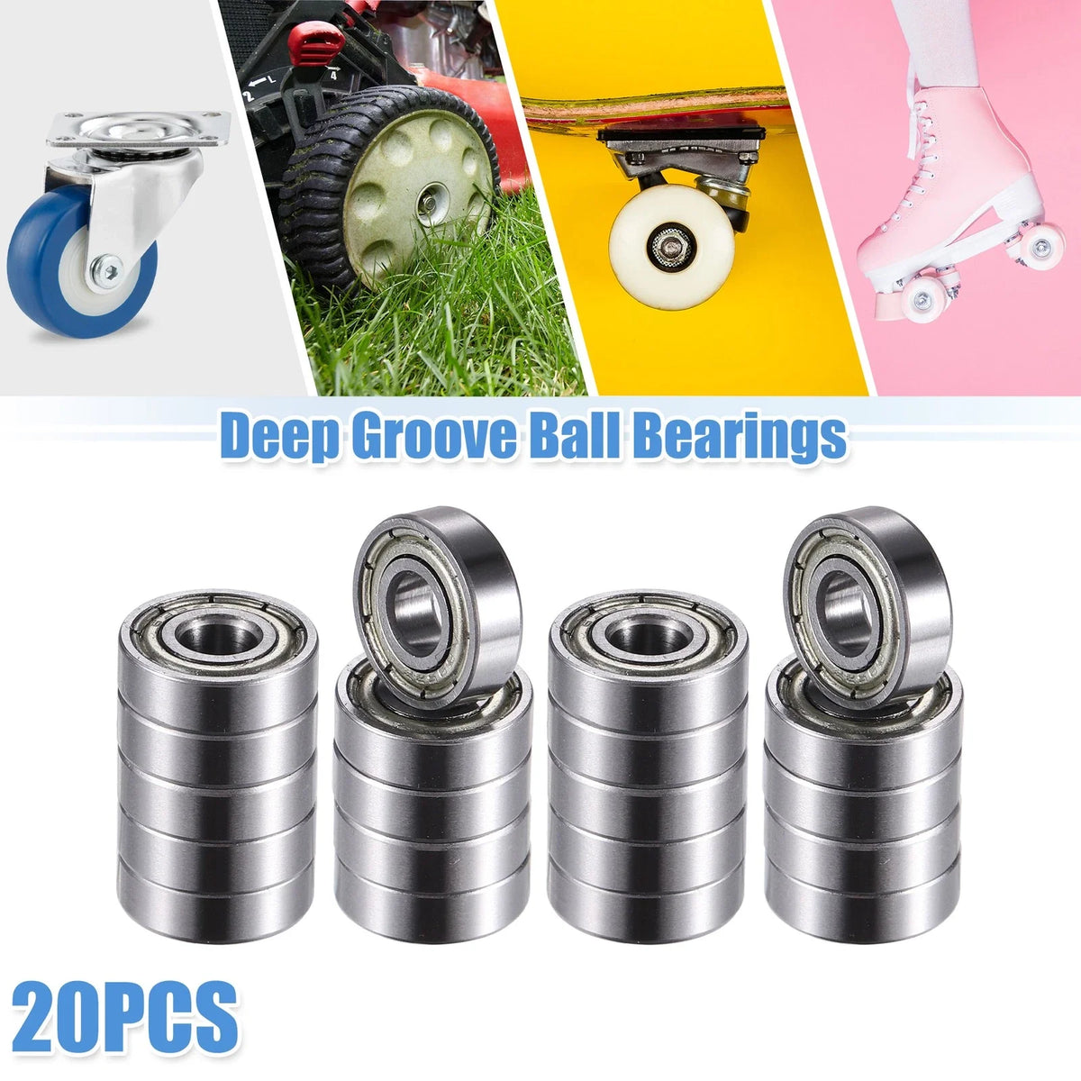 20pcs 695ZZ Deep Groove Ball Bearings for Various Applications