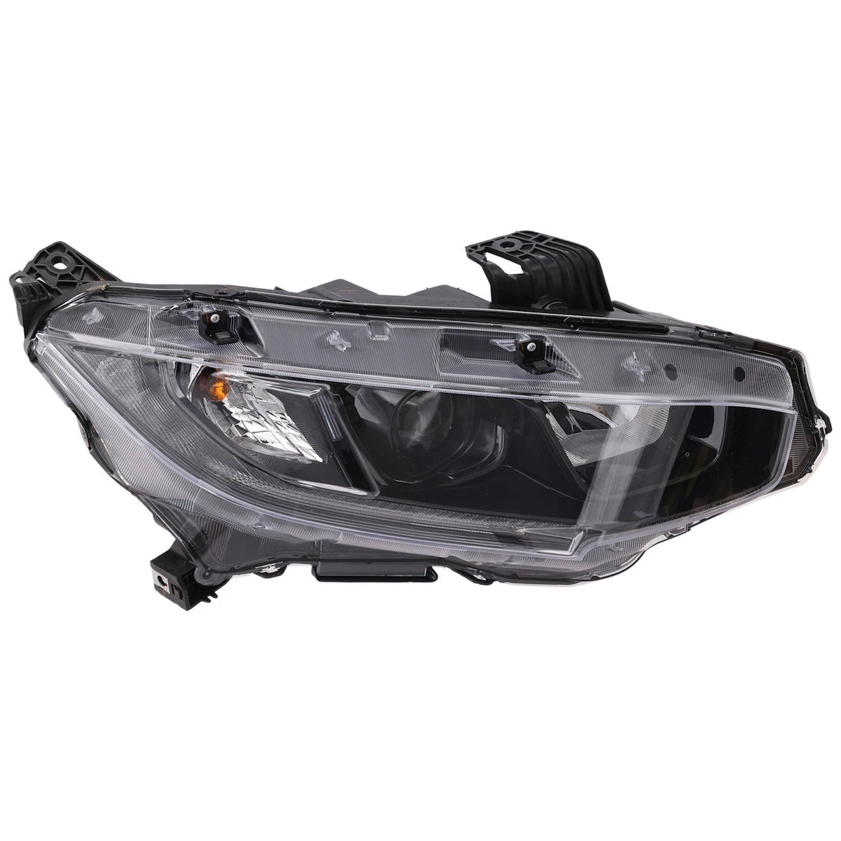 Right Headlight for Honda Civic (2019–2021) Halogen with Bulb CAPA