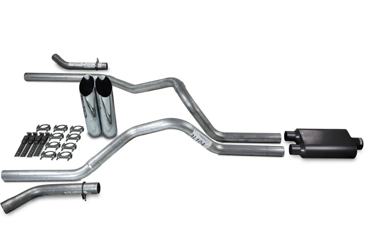 Dual Exhaust Kit for Ford F-150 (2004–2014) 2.5" Chrome Tips
