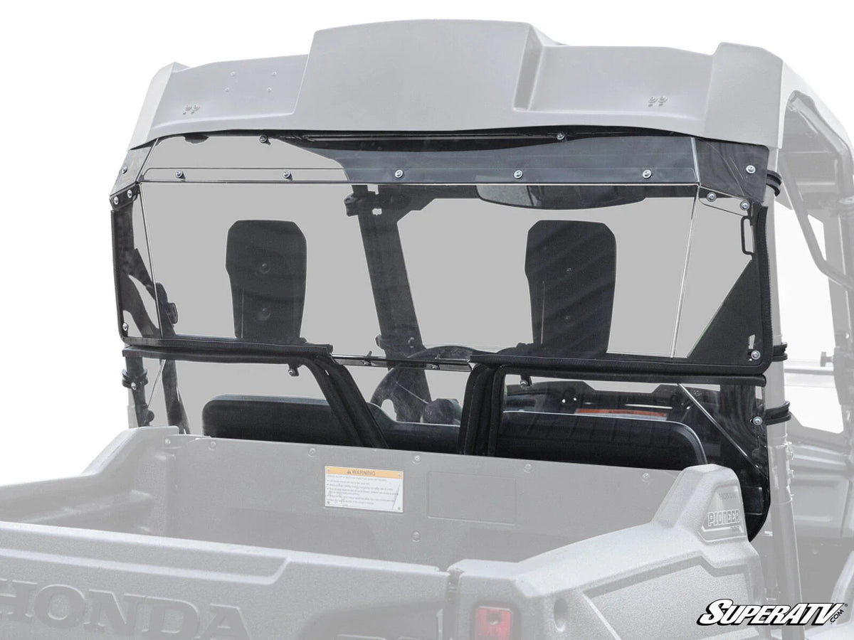 Rear Windshield with Light Tint for Honda Pioneer 700 (2014–2025)