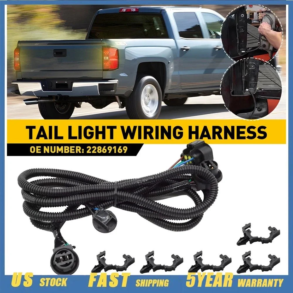 Passenger Side Tail Light Wiring Harness for Chevrolet Silverado 1500 (2015)