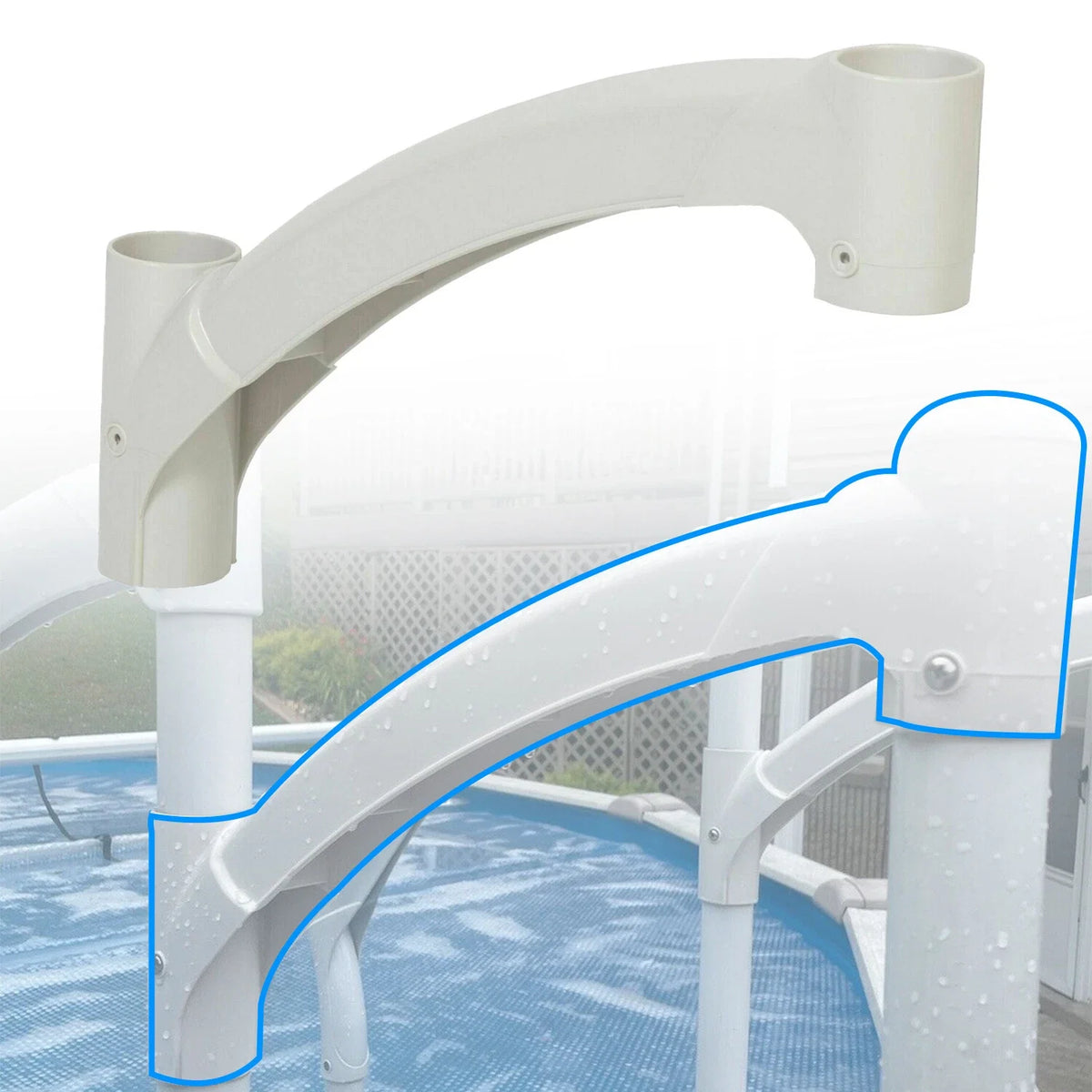 Above Ground Pool Step Handrail - BiltMor (1PC)