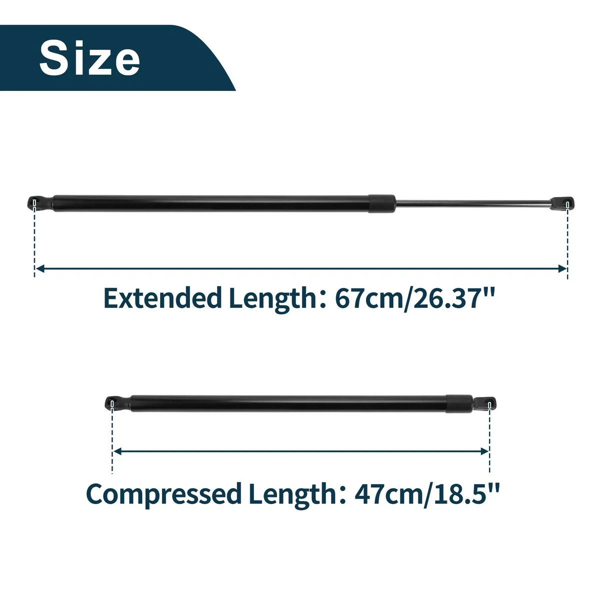 Lift Supports for Rear Gate on Chrysler Town & Country 2008-2016