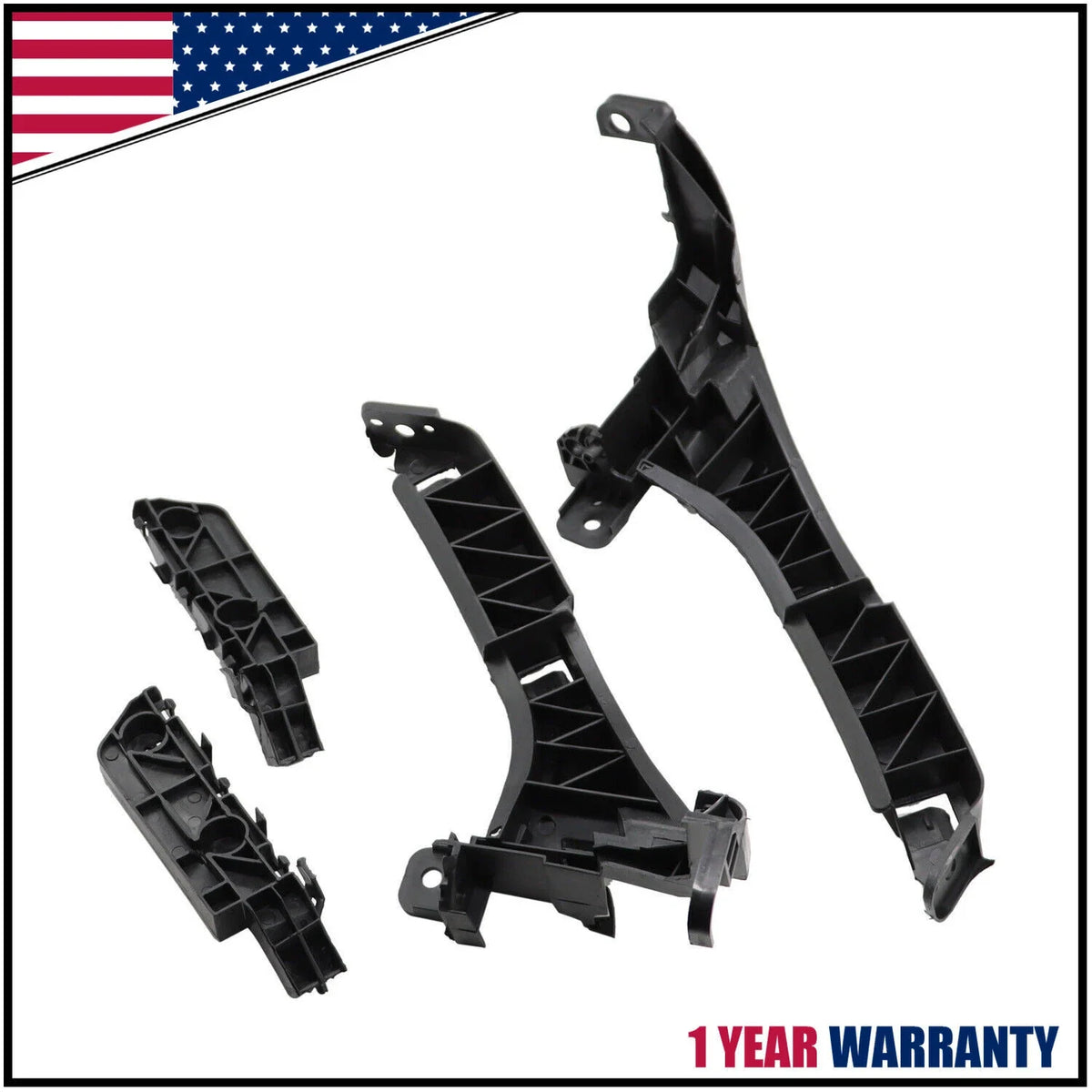 4-Piece Front Headlight & Bumper Support Brackets for Honda CR-V 2007-2011