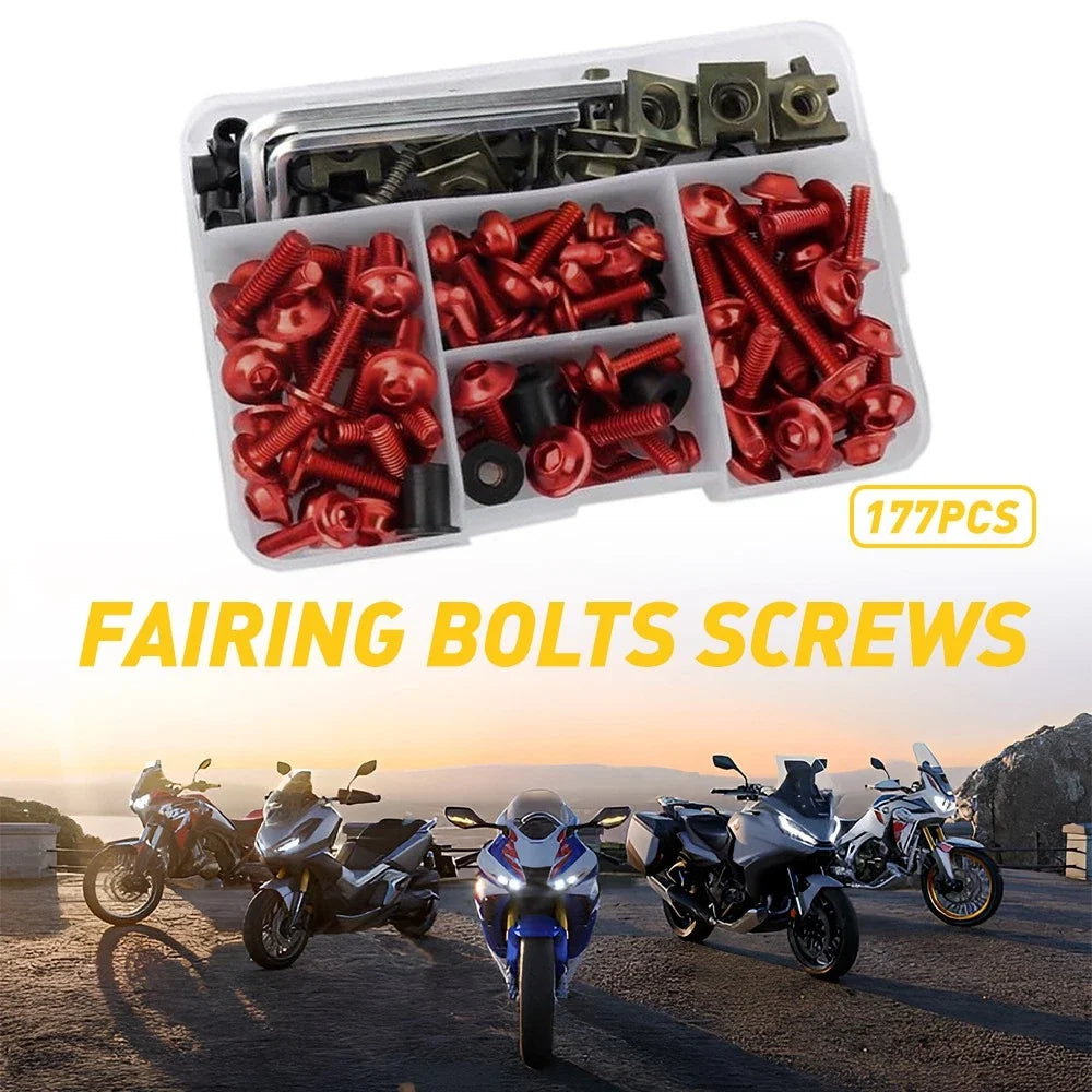 Fairing Bolt Kit for Universal Motorcycles - Complete Set (All Years)