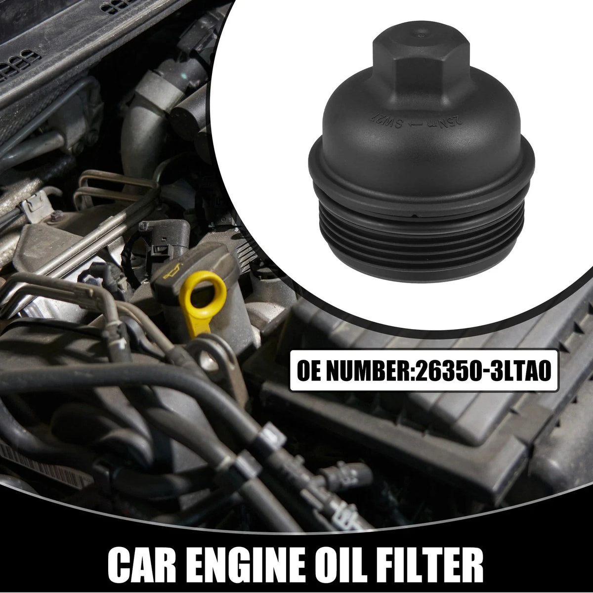 Oil Filter Housing Cap Cover No. 26350-3LTA0 for Kia K900 (2019–2020)
