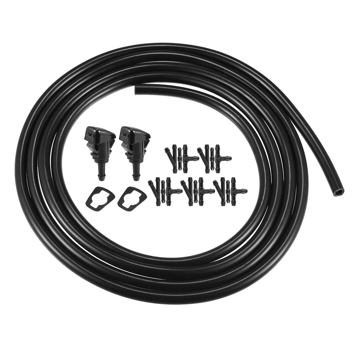 2 x Windshield Washer Jets & Hose for Chrysler Dodge 2001-2009