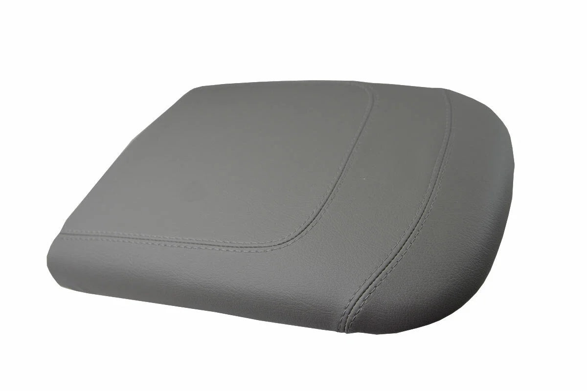 Leather Console Lid Pull Over Cover for Ford F150 Lariat (1997–2003) Gray