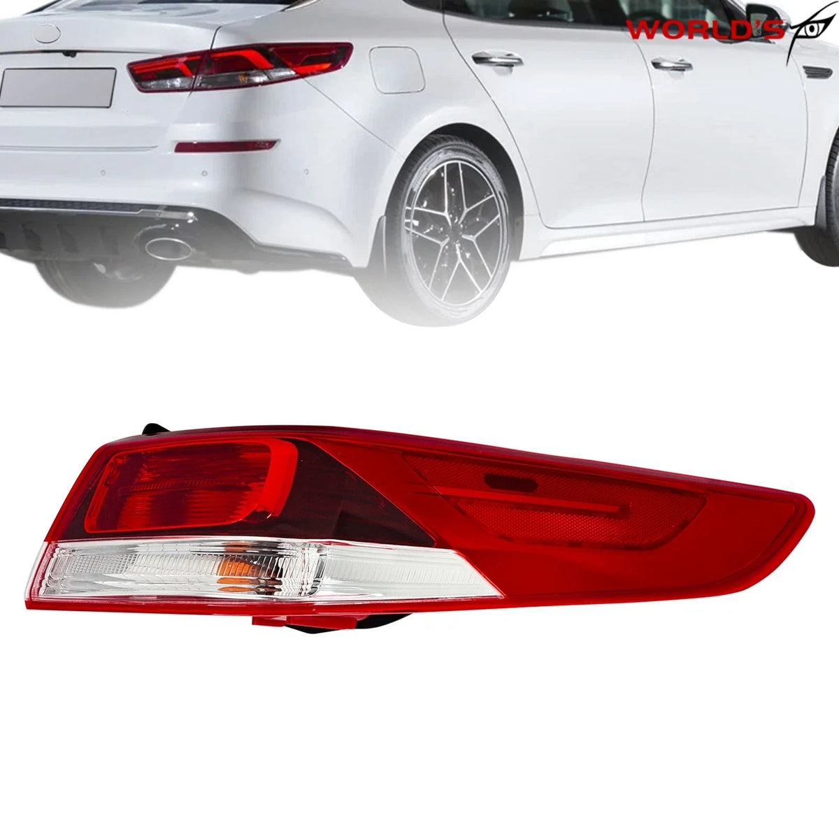 Outer Tail Light Lamp Assembly for Kia Optima (2016–2018) Halogen Right