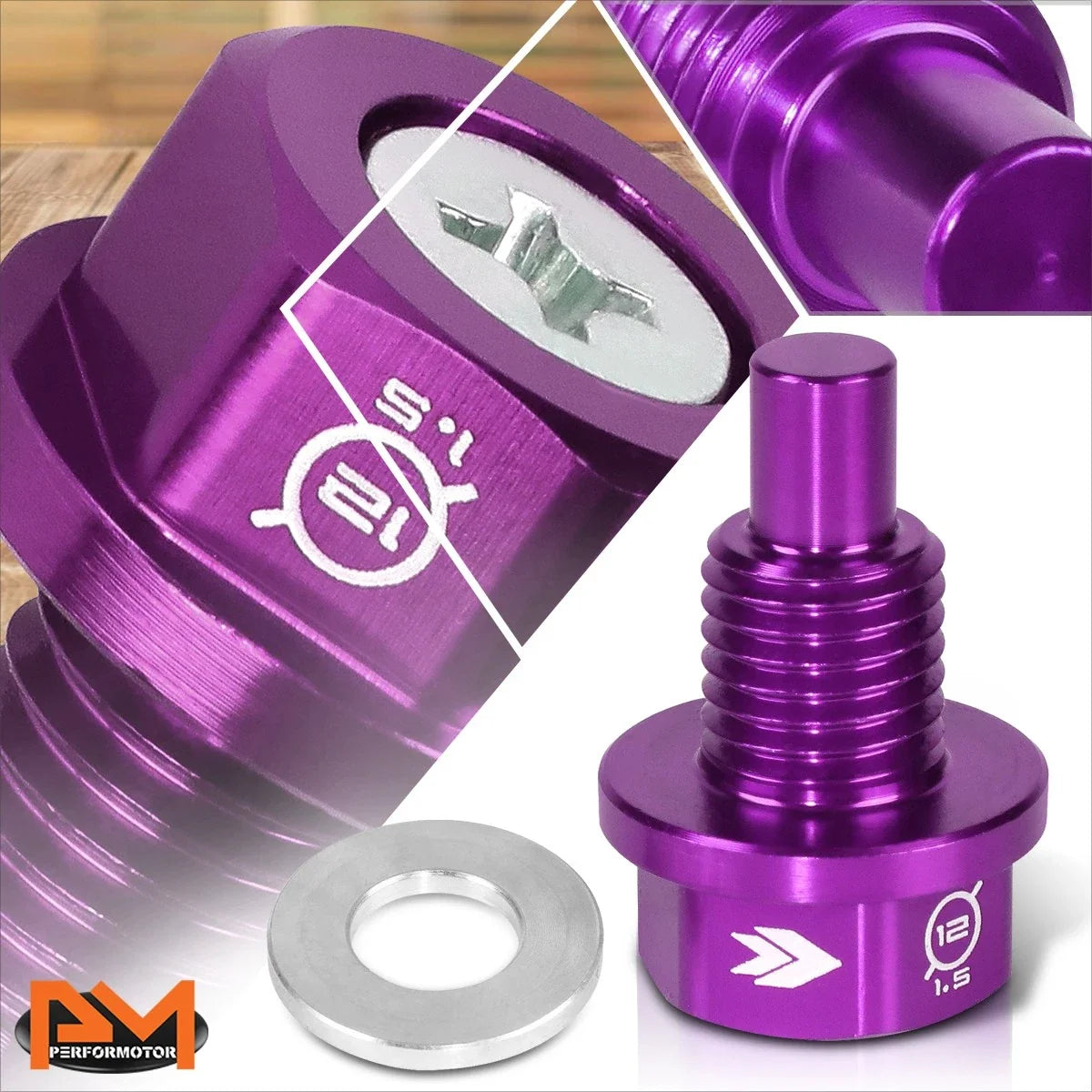 Oil Drain Plug NRG NOP-400PP Magnetic for BMW E30 E36 E46 E90 E39 E60 F10