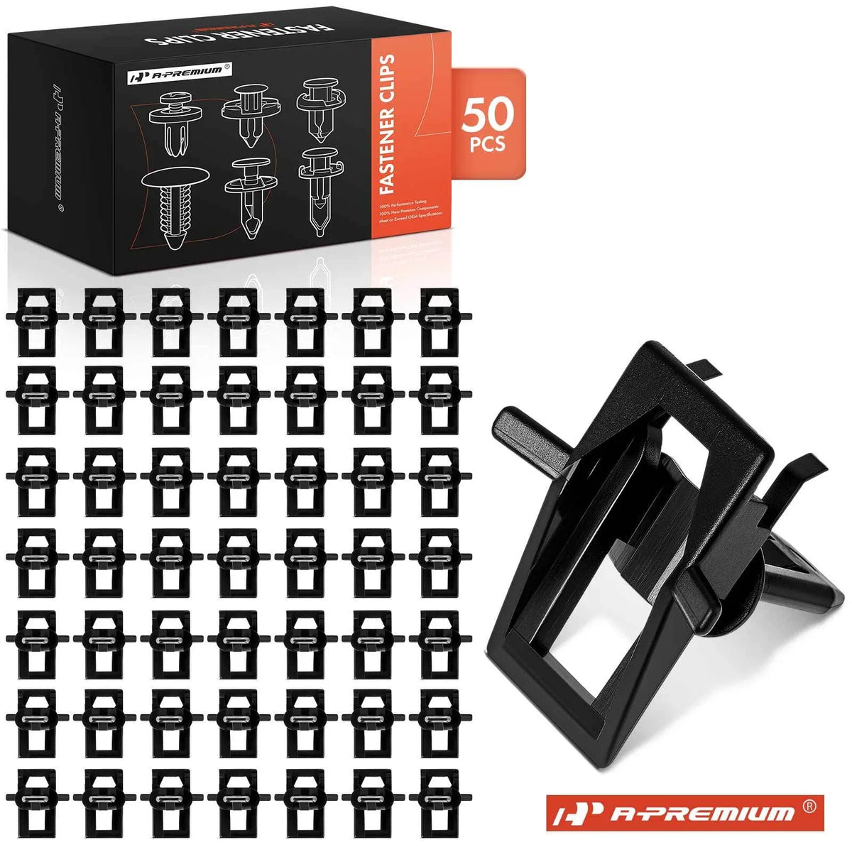 50Pcs Nylon Windshield Upper Garnish Moulding Clips for Chevy