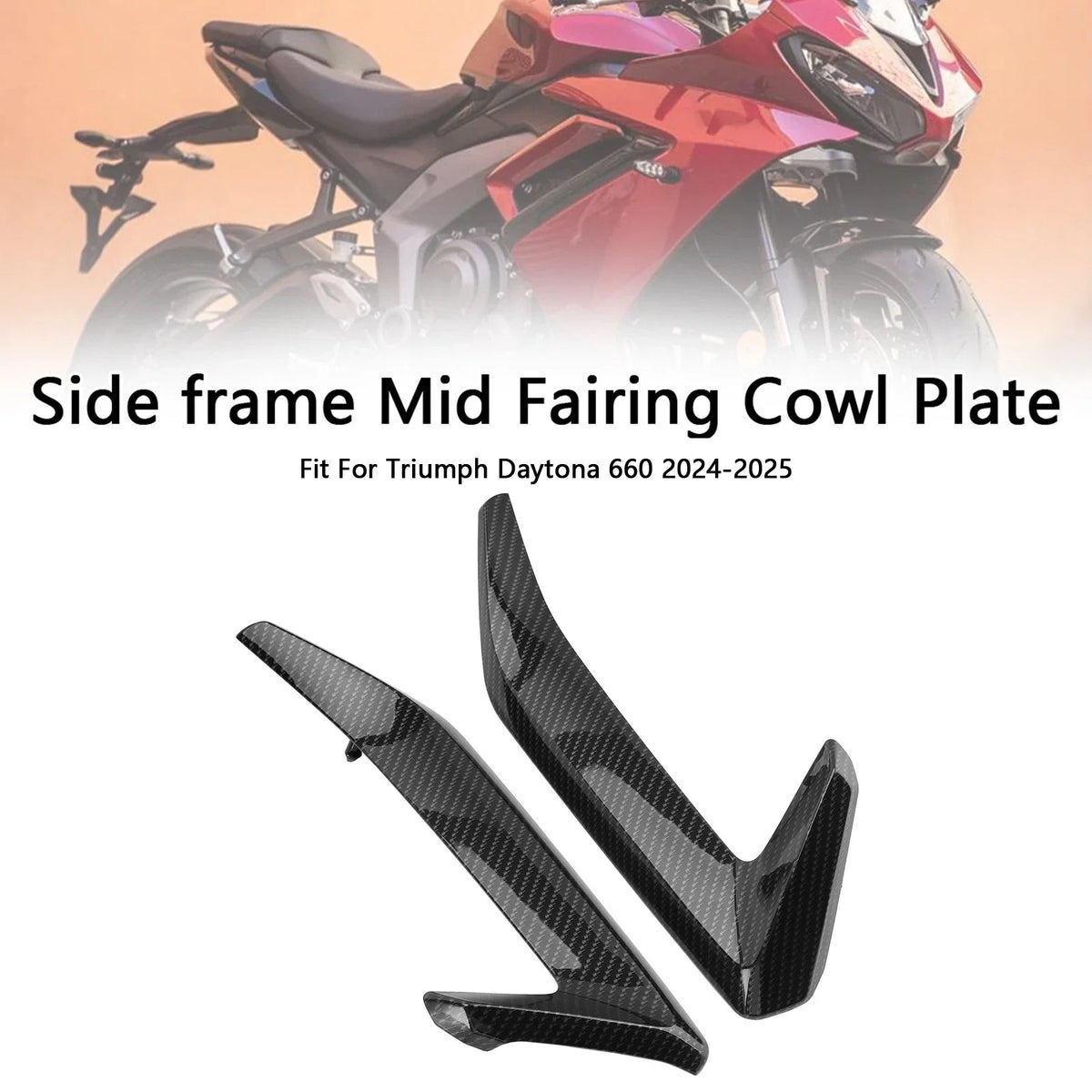 Cowl Plate Mid Fairing Side Frame for Daytona 660 (2024-2025)