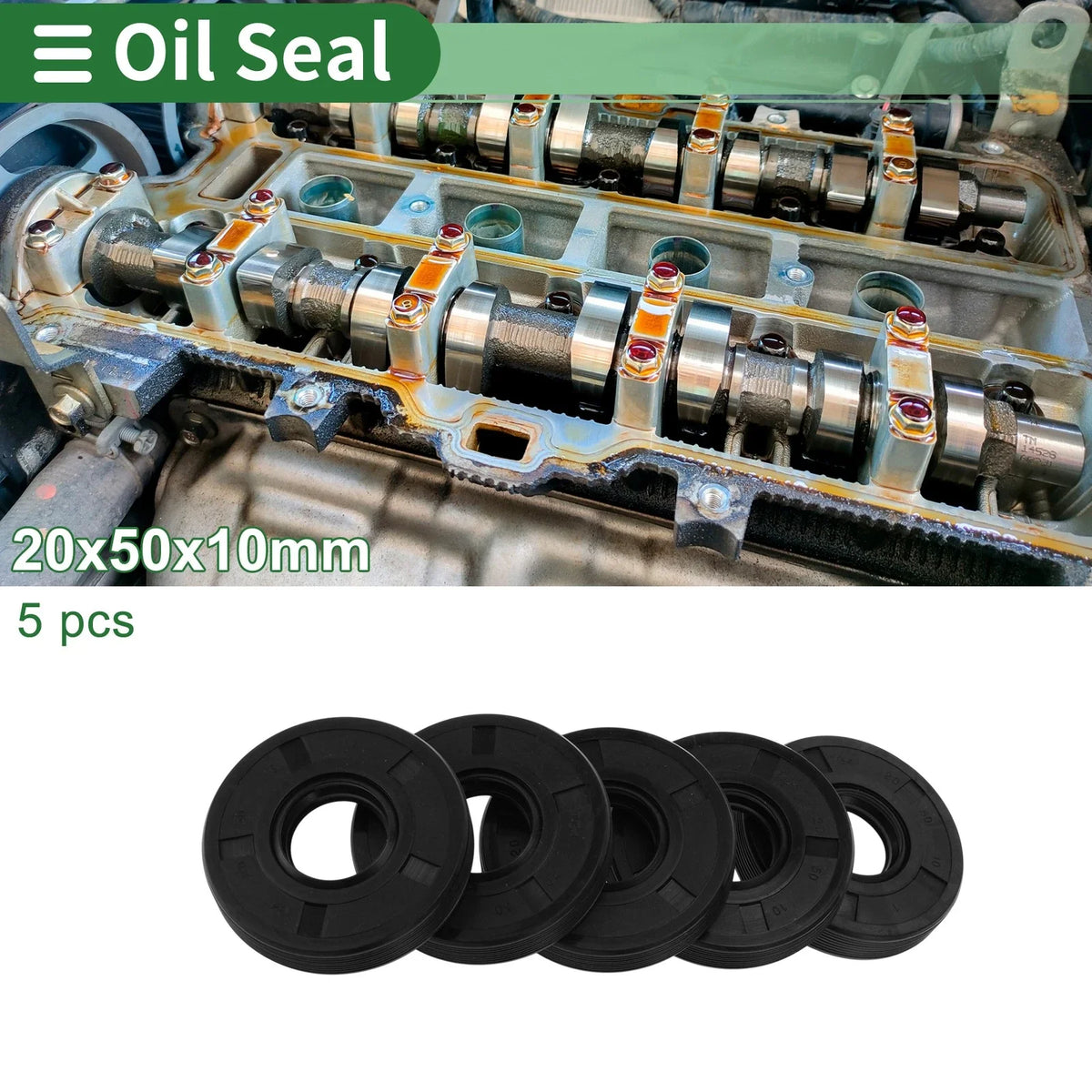 Oil Seal for Rotary Shaft (20x50x10mm)