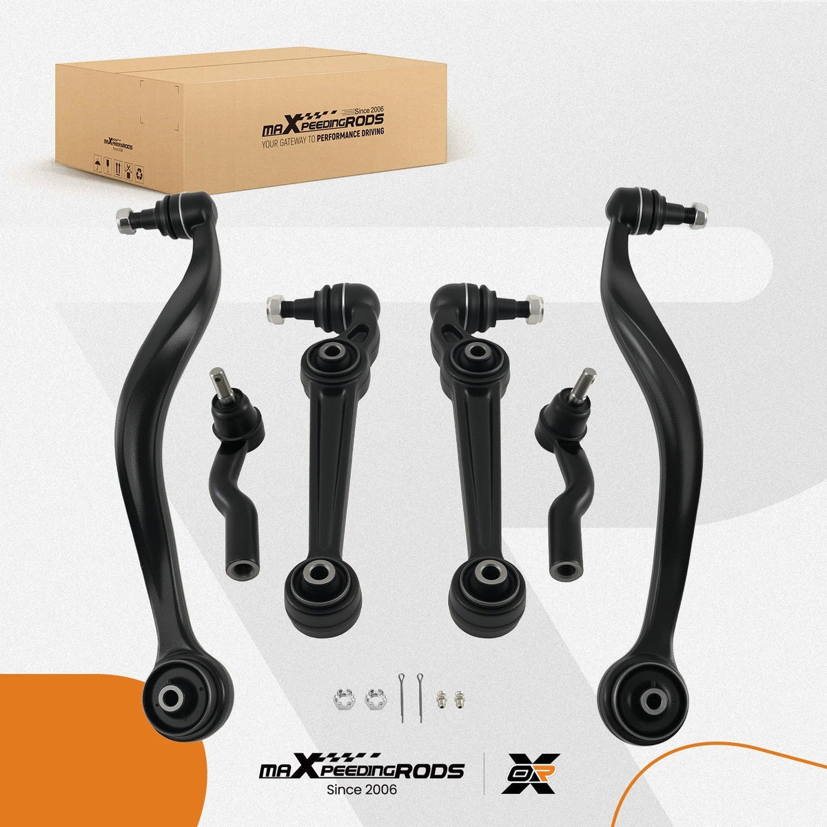 Set of 6 Front Lower Suspension Control Arms for Mazda 6 (2003–2008)