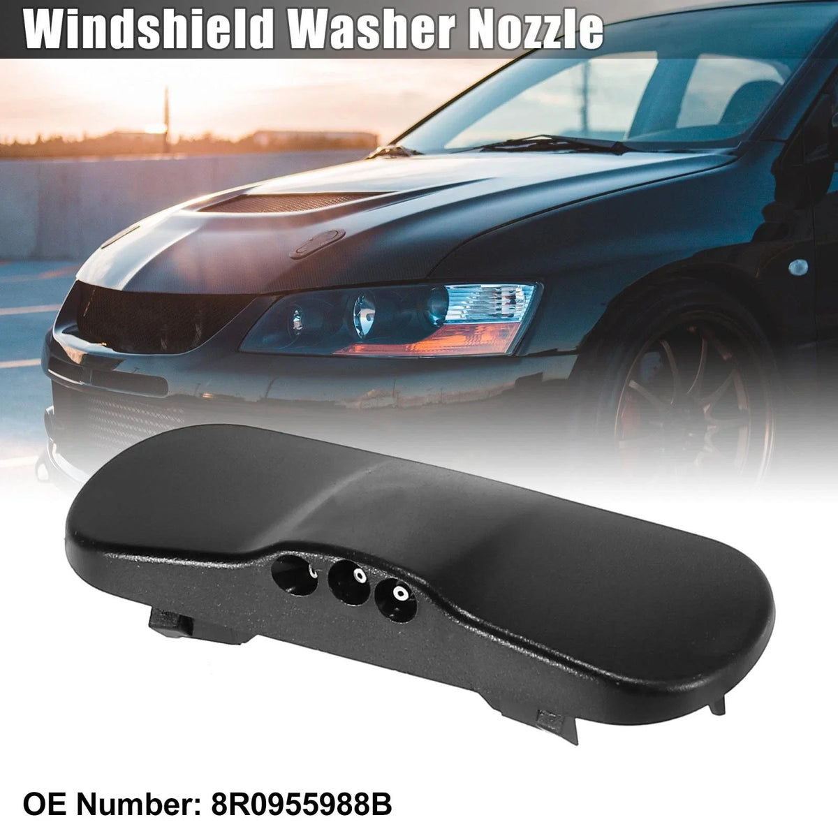 Windshield Washer Nozzle Spray Jet Right 8R0955988B for Audi Q5 SQ5 (2008–2017)