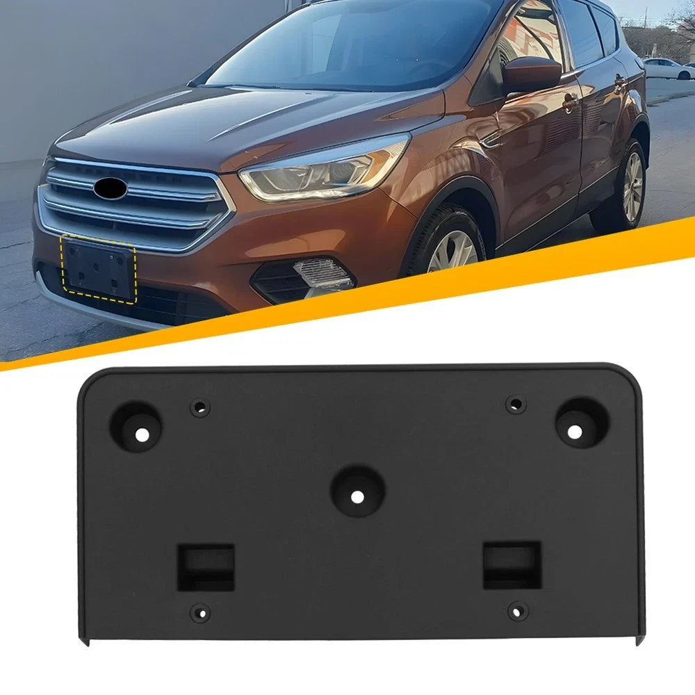 Front License Plate Frame Tag Holder Mount Bracket for Ford Escape (2017–2019)