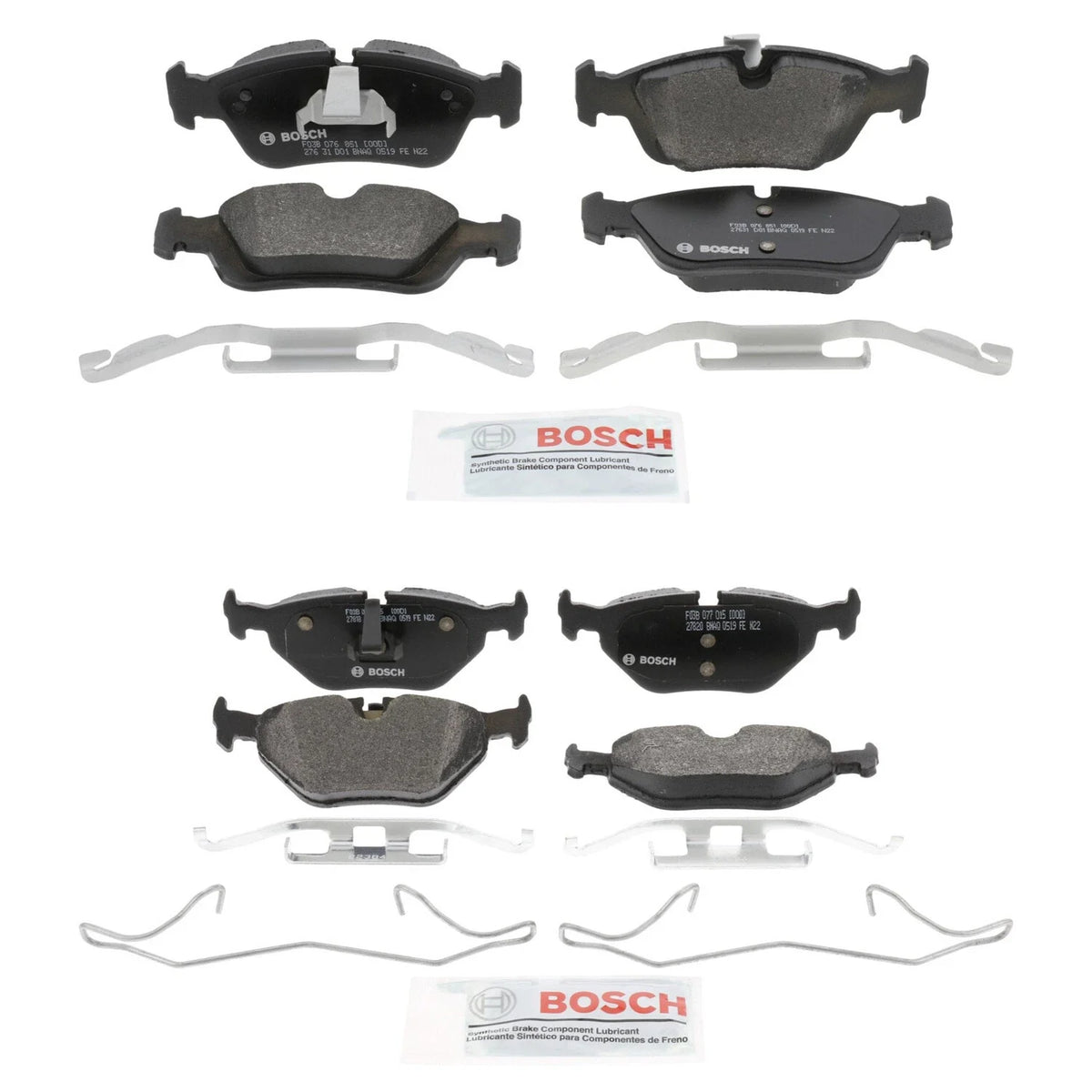 Bosch Quietcast Disc Brake Pad Kit for BMW E46 325i 325Ci 325xi (1998–2006)