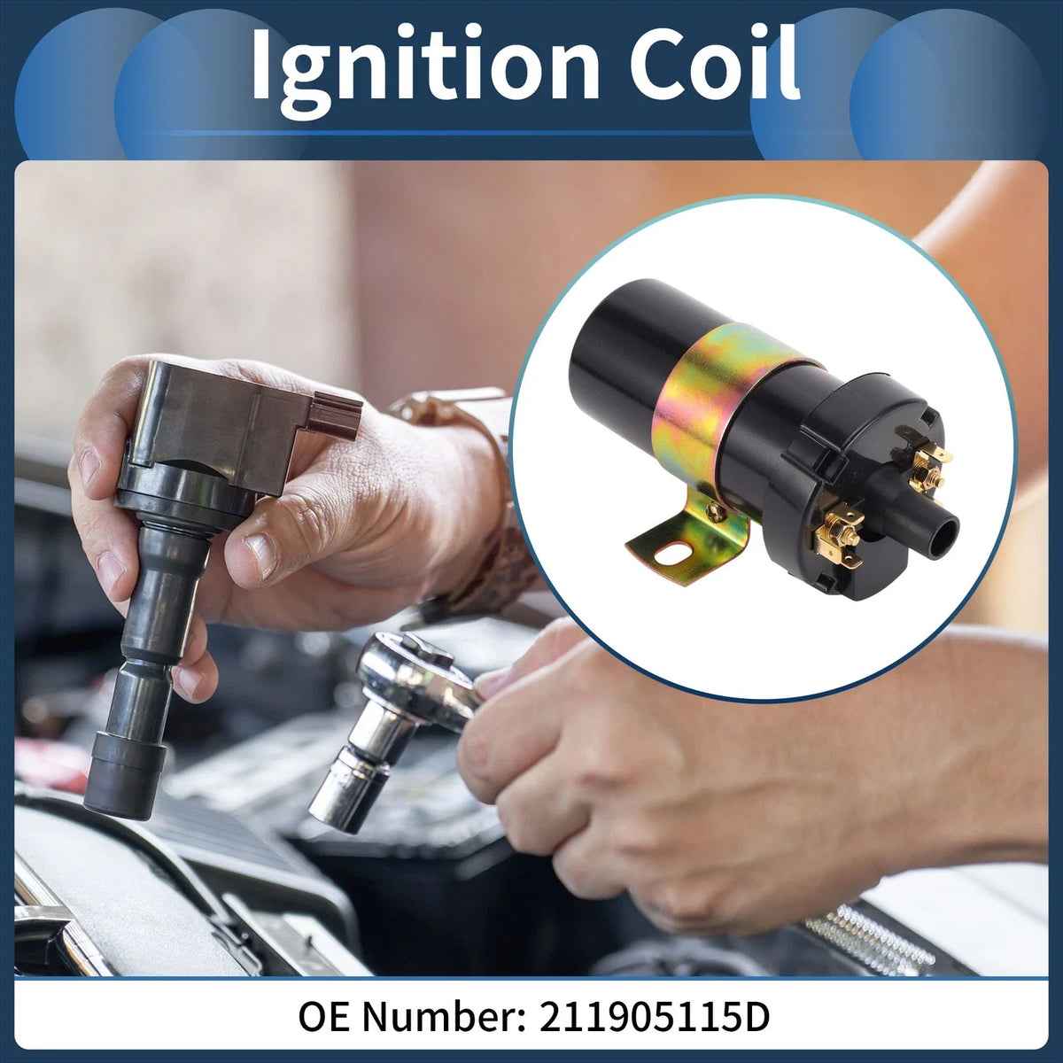 Ignition Coil Pack No.211905115D for Volkswagen Passat (1993)