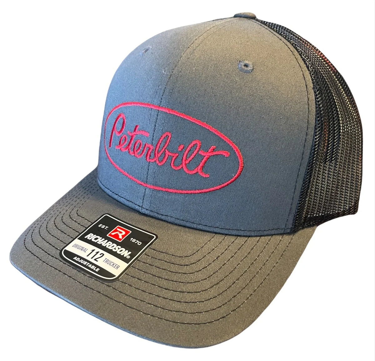 Trucker Hat for Peterbilt Trucks (Charcoal/Black)