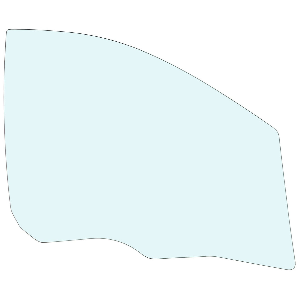 Passenger Door Glass (Front) for Kia Rondo 2007–2012