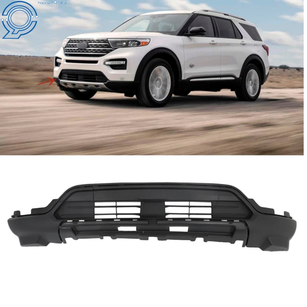 Front Lower Bumper for Ford Explorer (2020–2021) Black Without Sensor Hole