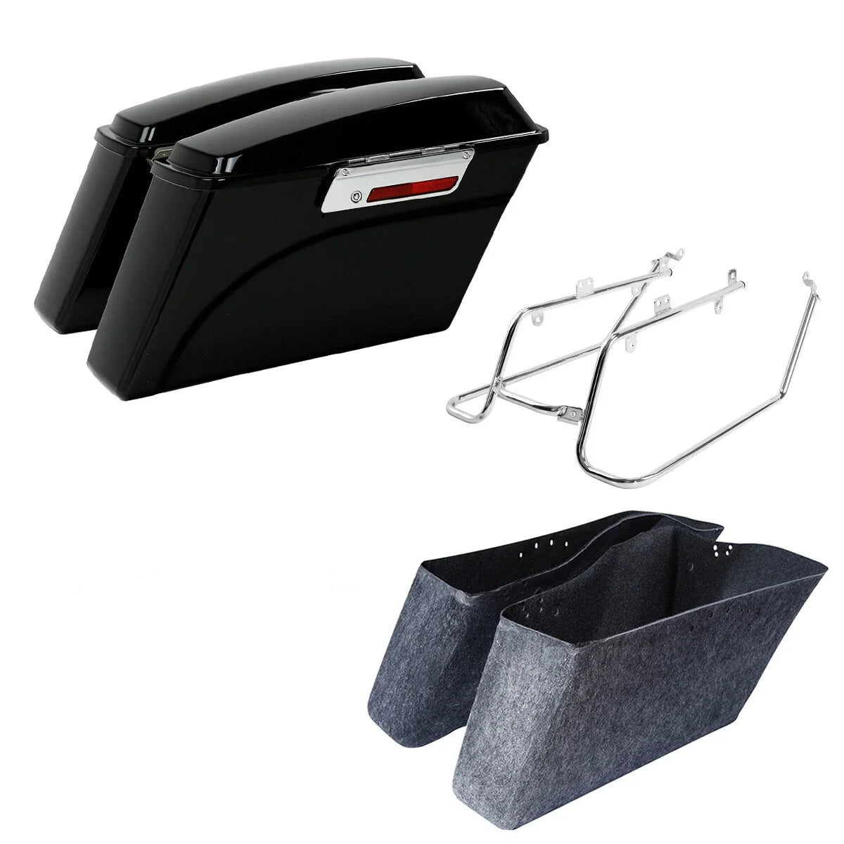 Conversion Bracket Kit for Hard Saddlebags - Harley Dyna Street Bob 2008-2017