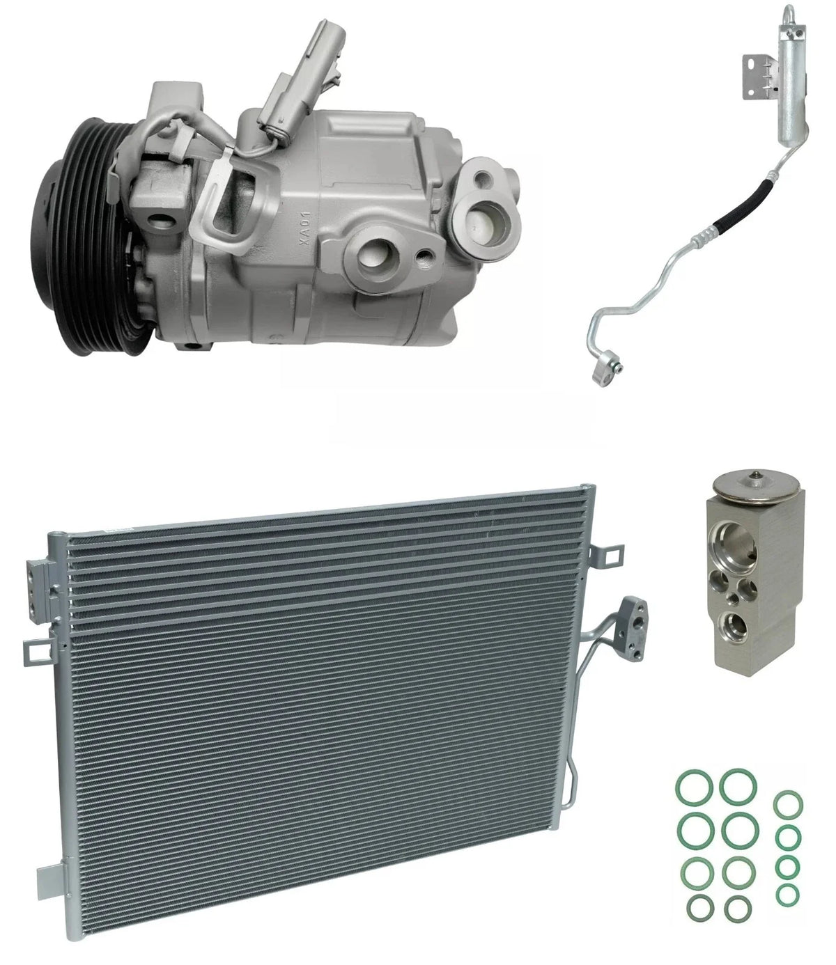 AC Compressor Kit With Condenser for Dodge Journey 3.5L V6 (2009–2010)