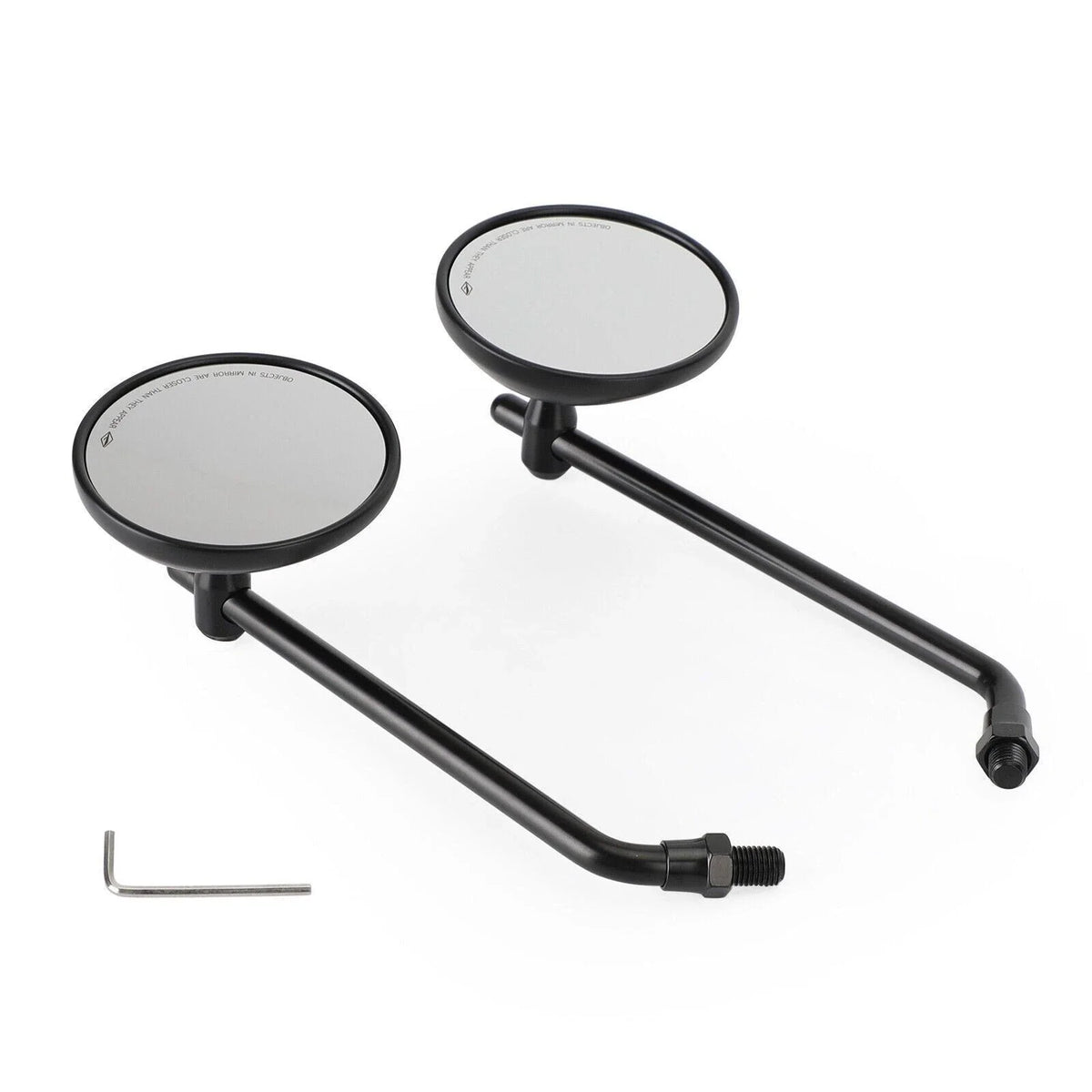 Black Classic Mirrors 10mm Right Hand for Honda CB Shadow Cruiser