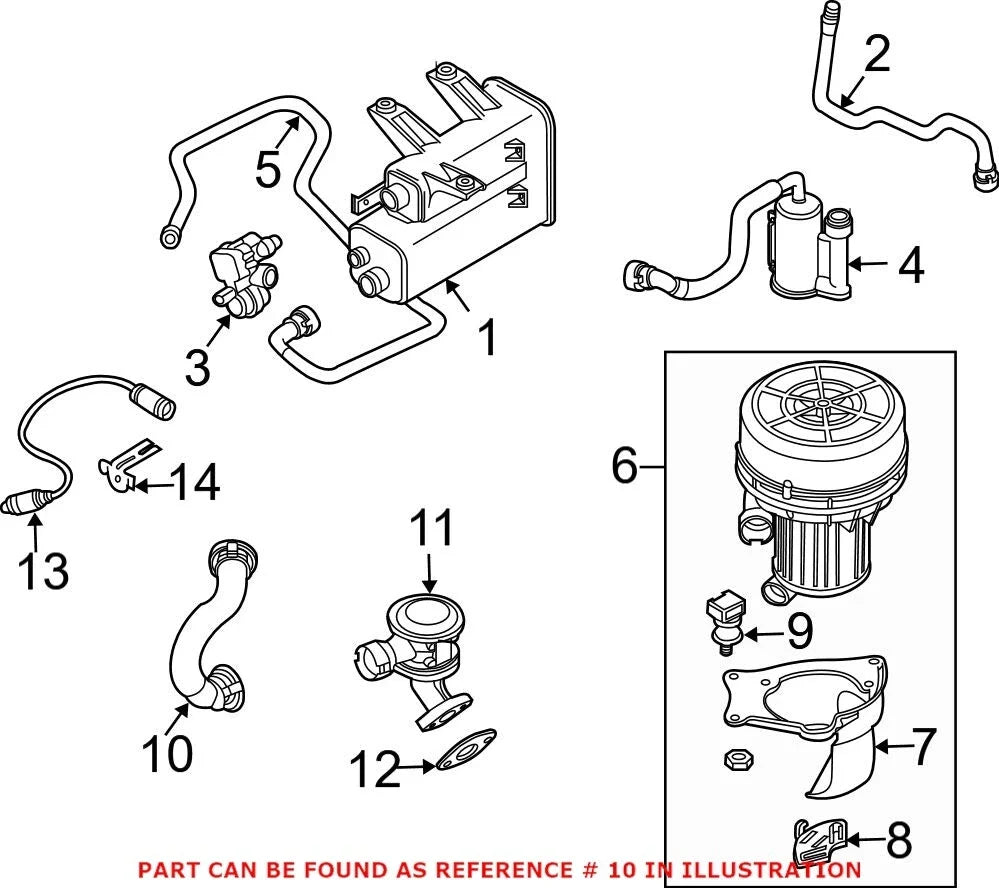 Secondary Air Injection Hose for BMW Z4 (2003–2005)